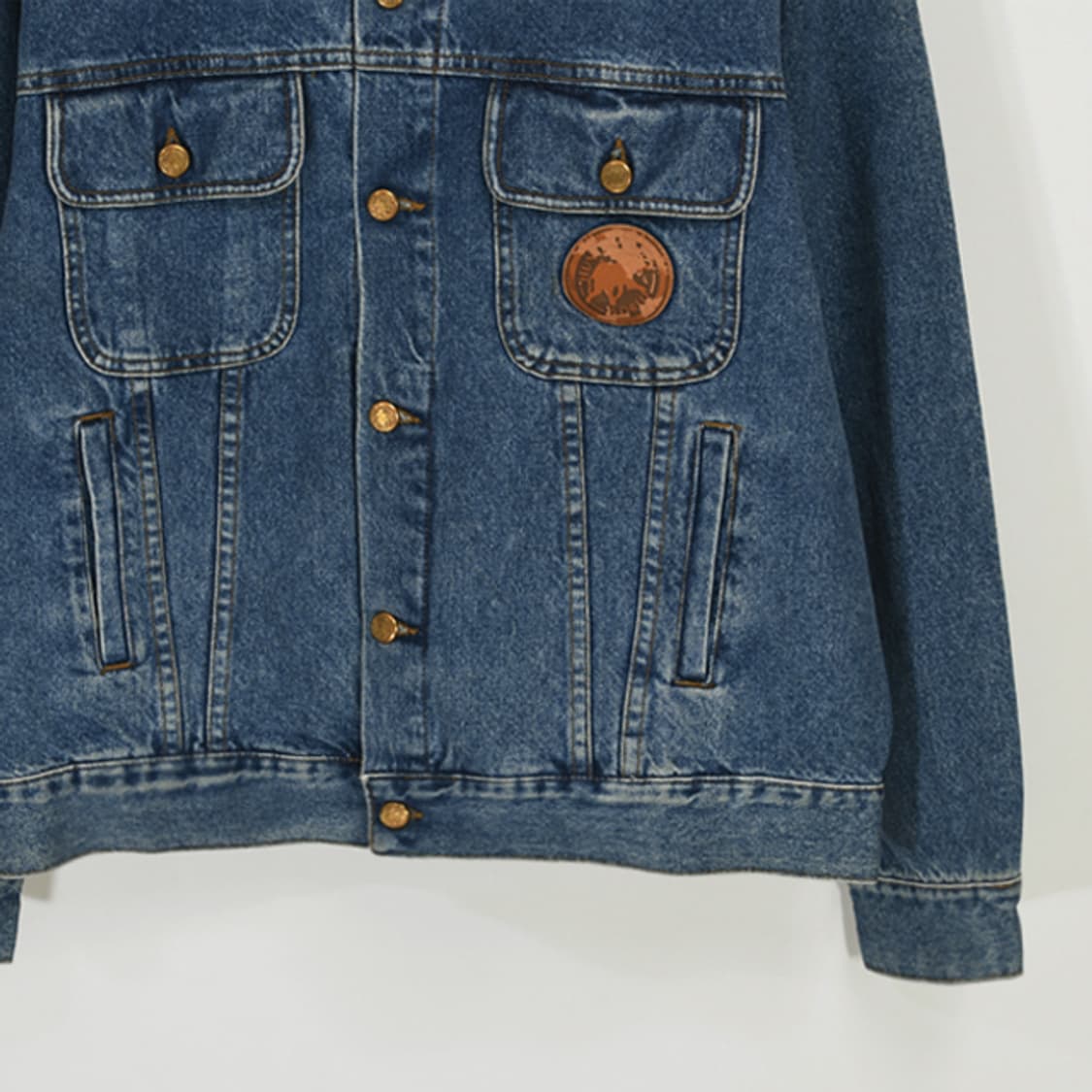 90's made in italy HUNTING WORLD 데님자켓 상품이미지4