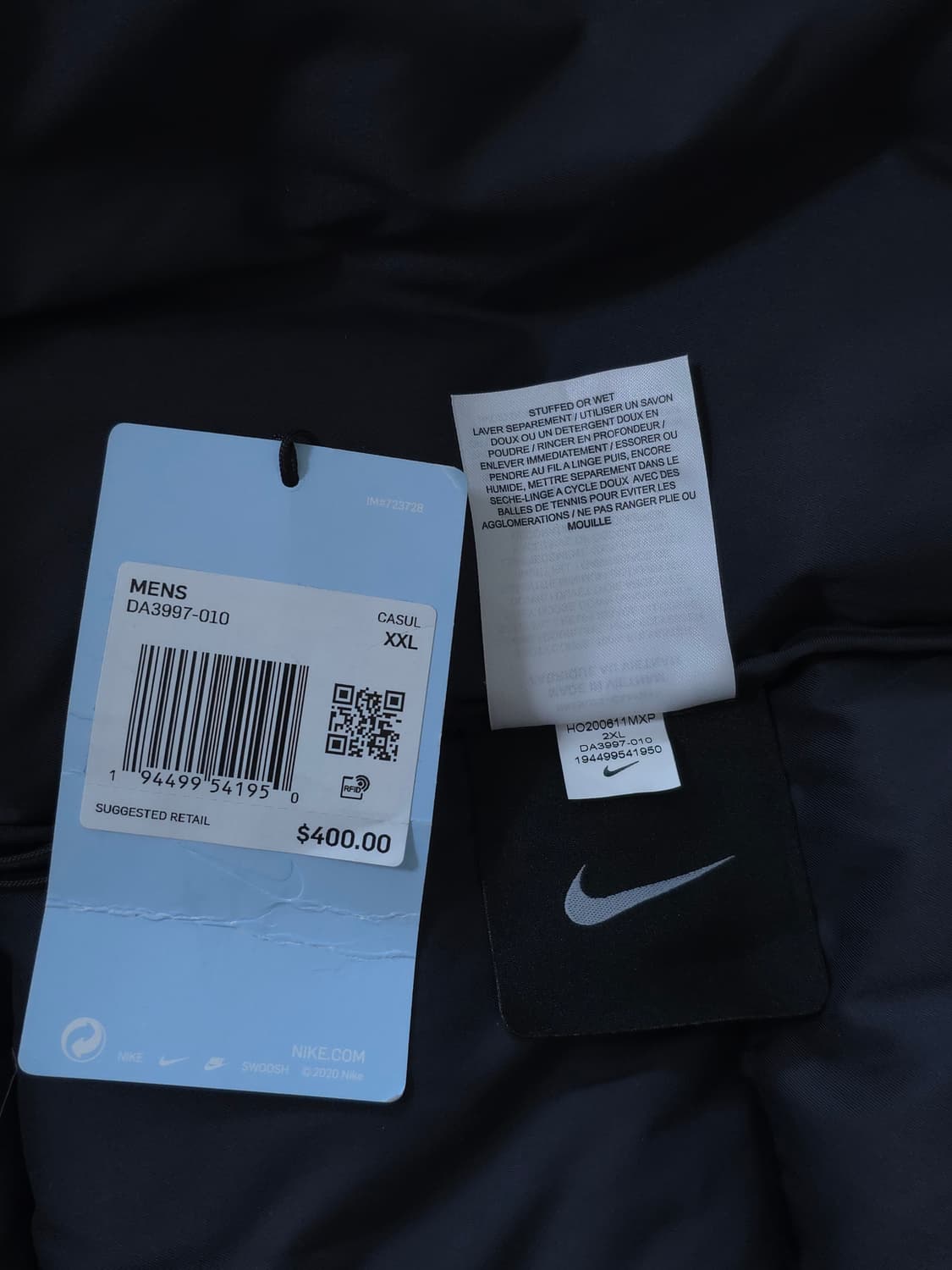 [XXL] 나이키 드레이크 녹타 패딩 블랙(US/EU) 상품이미지10