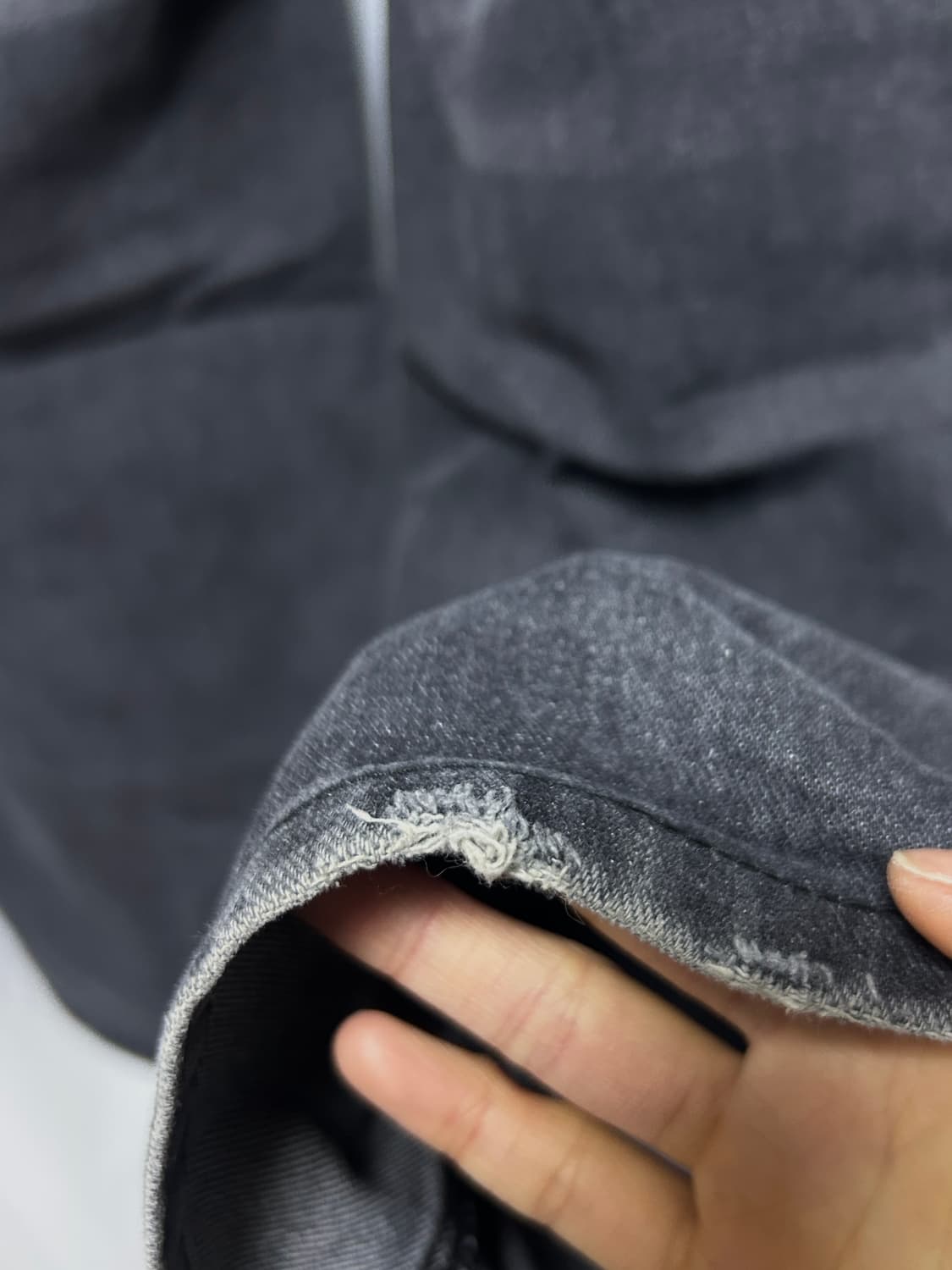 DNSR 데님 팬츠 블랙 상품이미지4