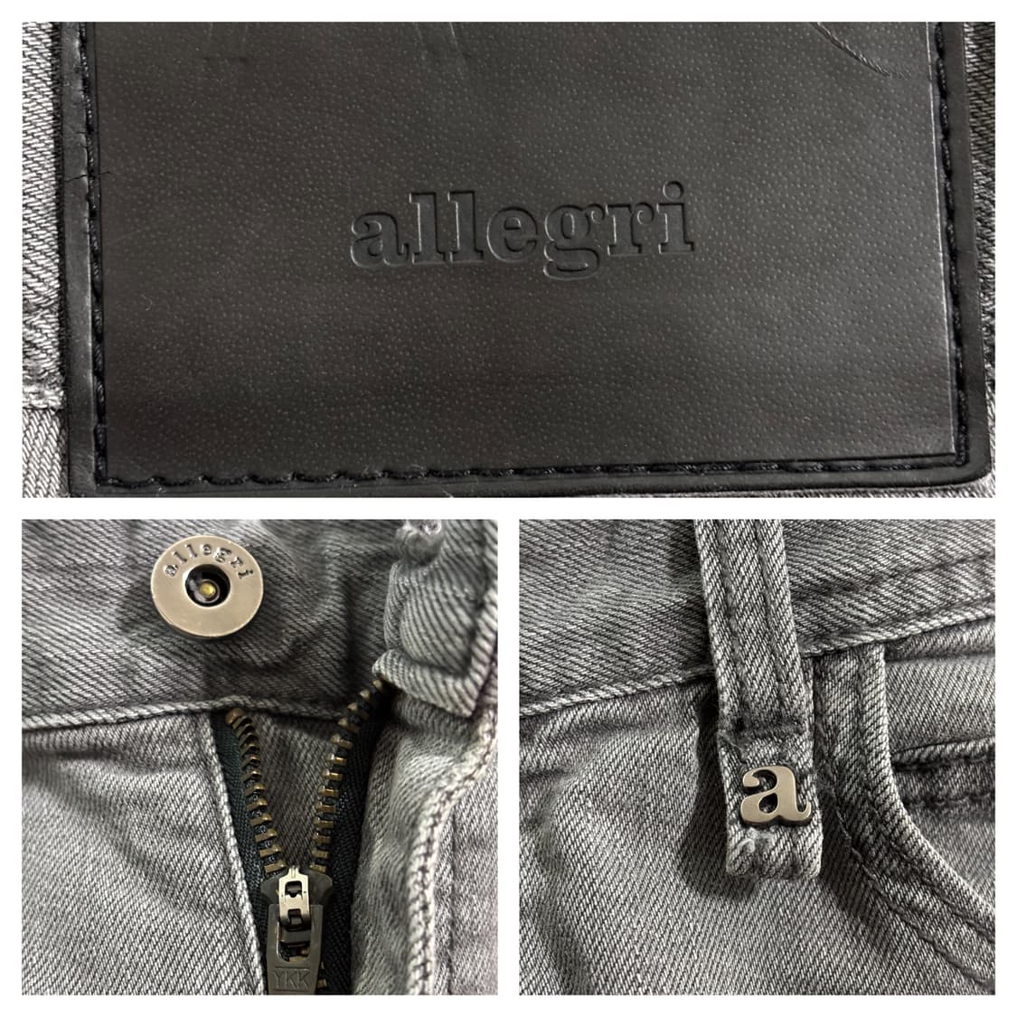 알레그리 데님팬츠90/35"/그레이 상품이미지6