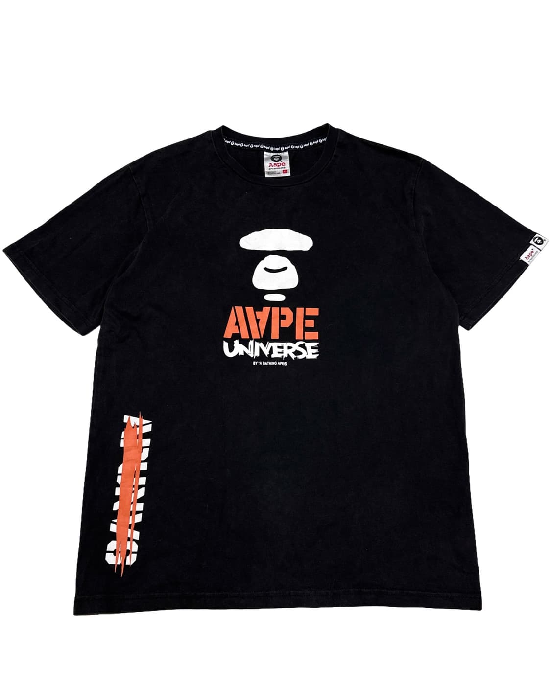 Aape 에이프 블랙 반팔 티셔츠 상품이미지1