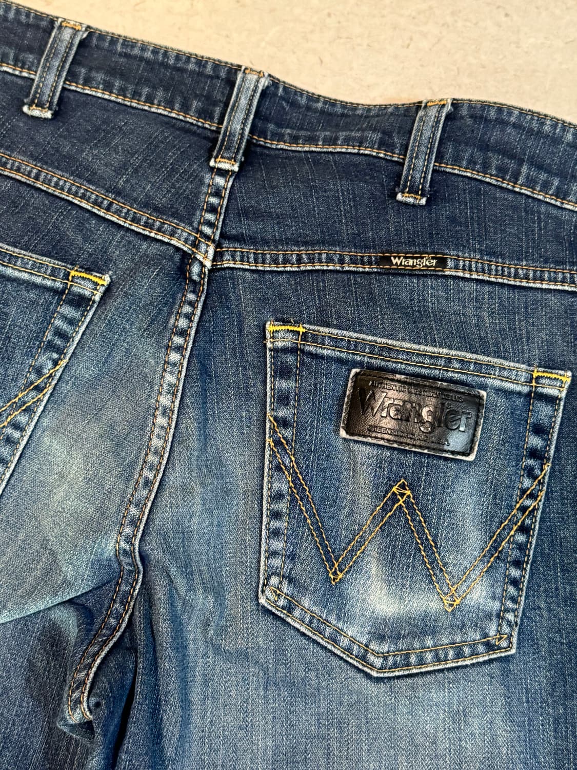 랭글러 wrangler 빈티지 워싱 데님 팬츠 32 상품이미지4