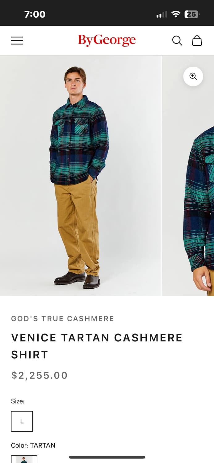 갓스트루캐시미어 god's true cashmere 셔츠 닉푸케 더로우 상품이미지6