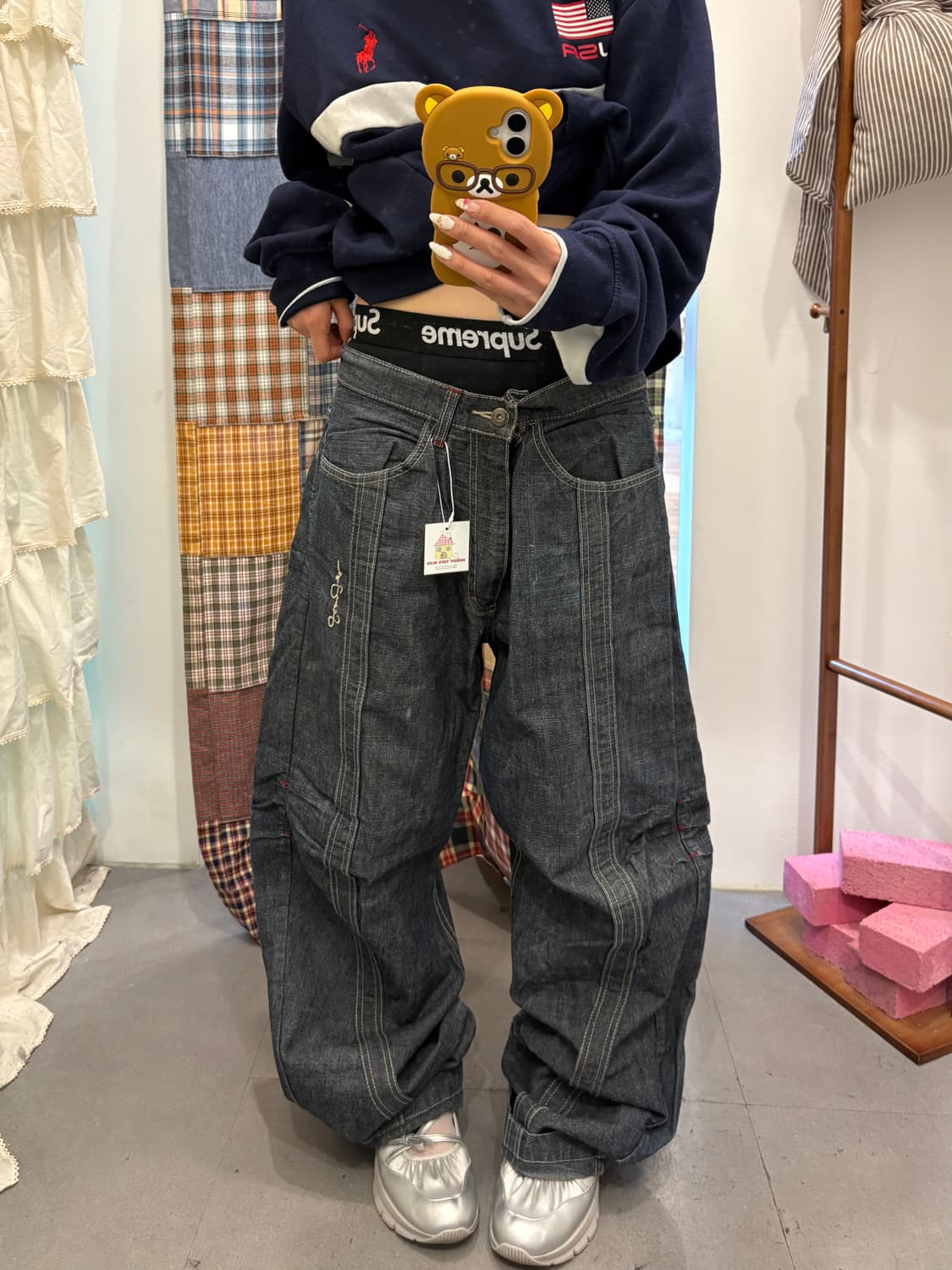 션존 데님 루즈핏 팬츠  상품이미지2