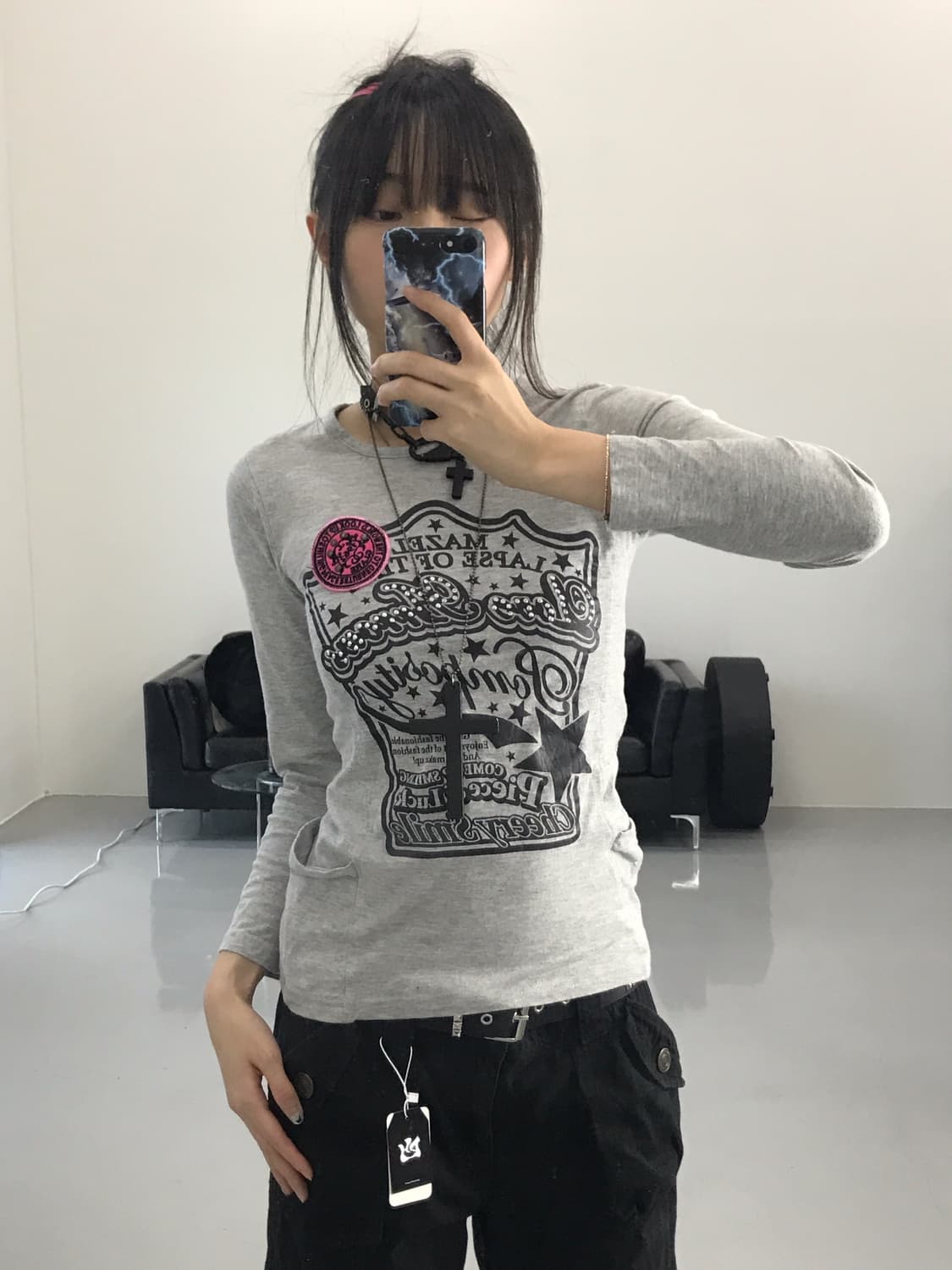 Jpn Y2k Graphic Long Sleeve T-Shirts 상품이미지2