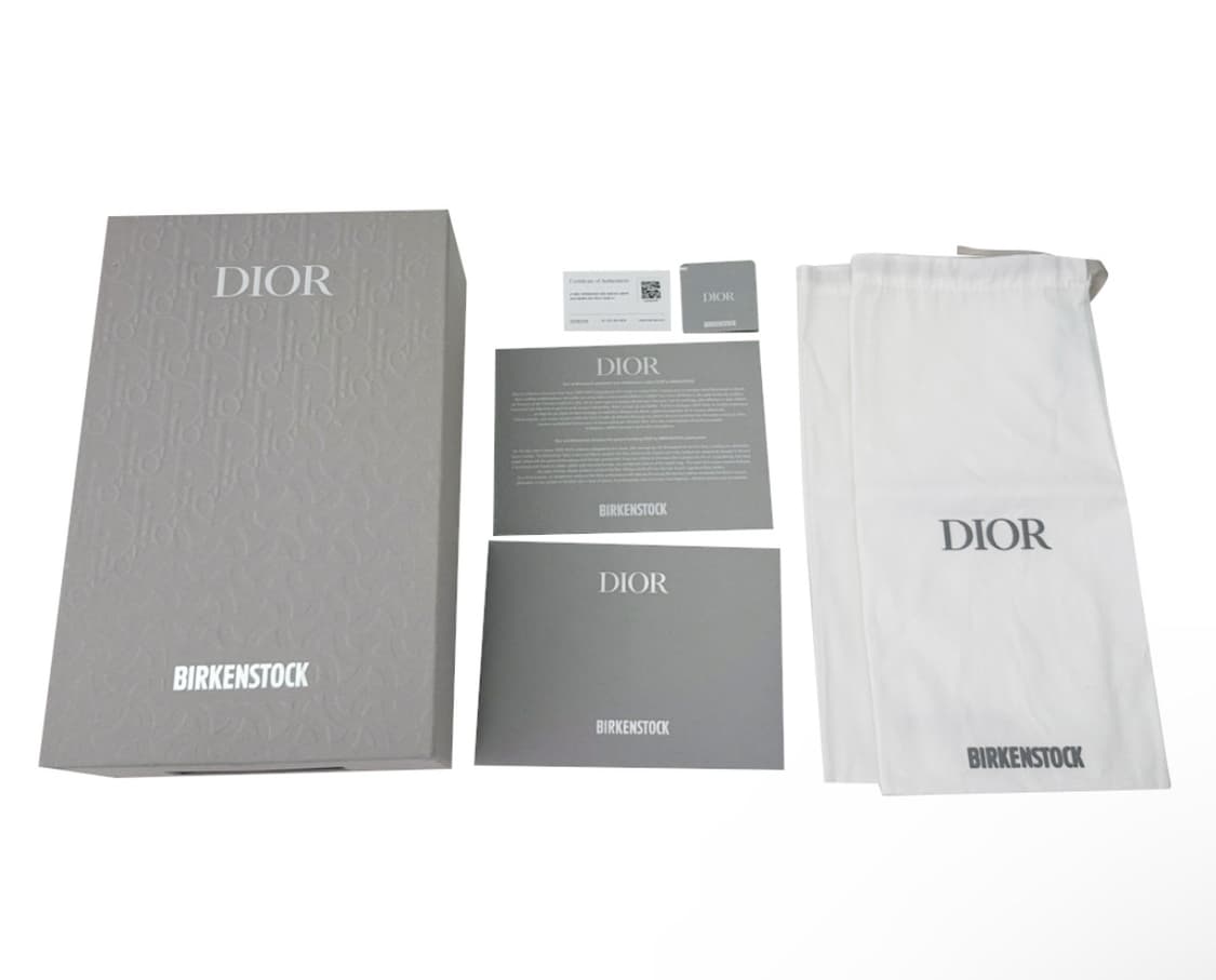 [43] Dior 디올 x 버켄스탁 토키오 뮬 슬리퍼 카프스킨 그레이지 상품이미지10