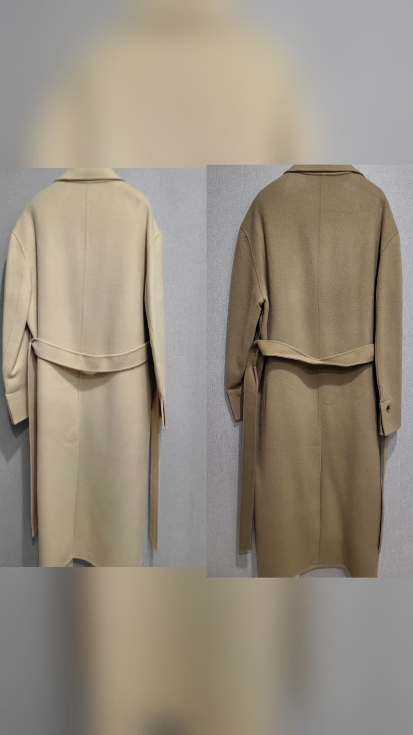 택포♦️새상품♦️핸드메이드 롱 코트 울코트 아우터 겨울 자켓 상품이미지6