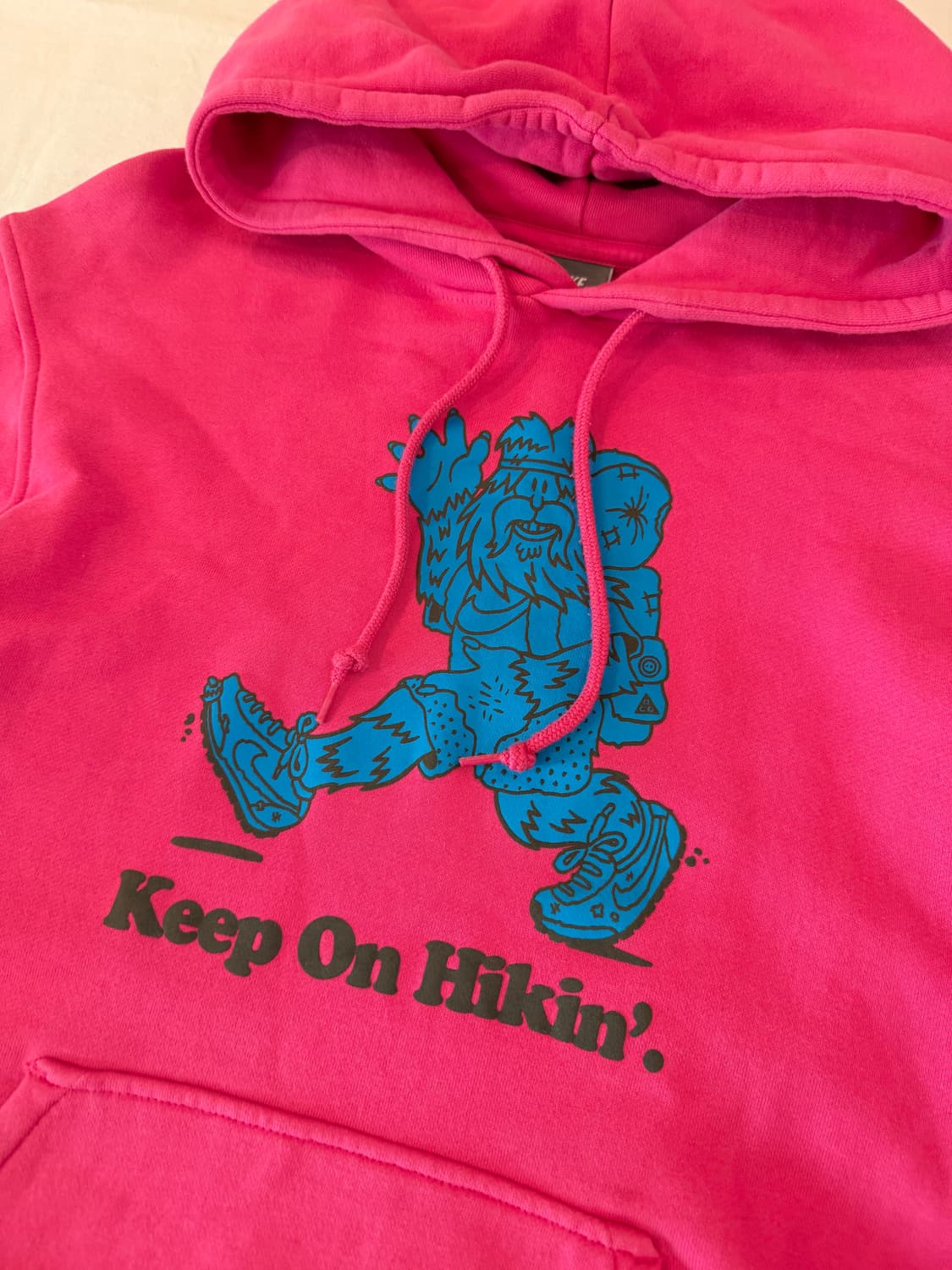 00s 희귀 빈티지 나이키 하이킹 스우시 후드티 핑크 상품이미지3