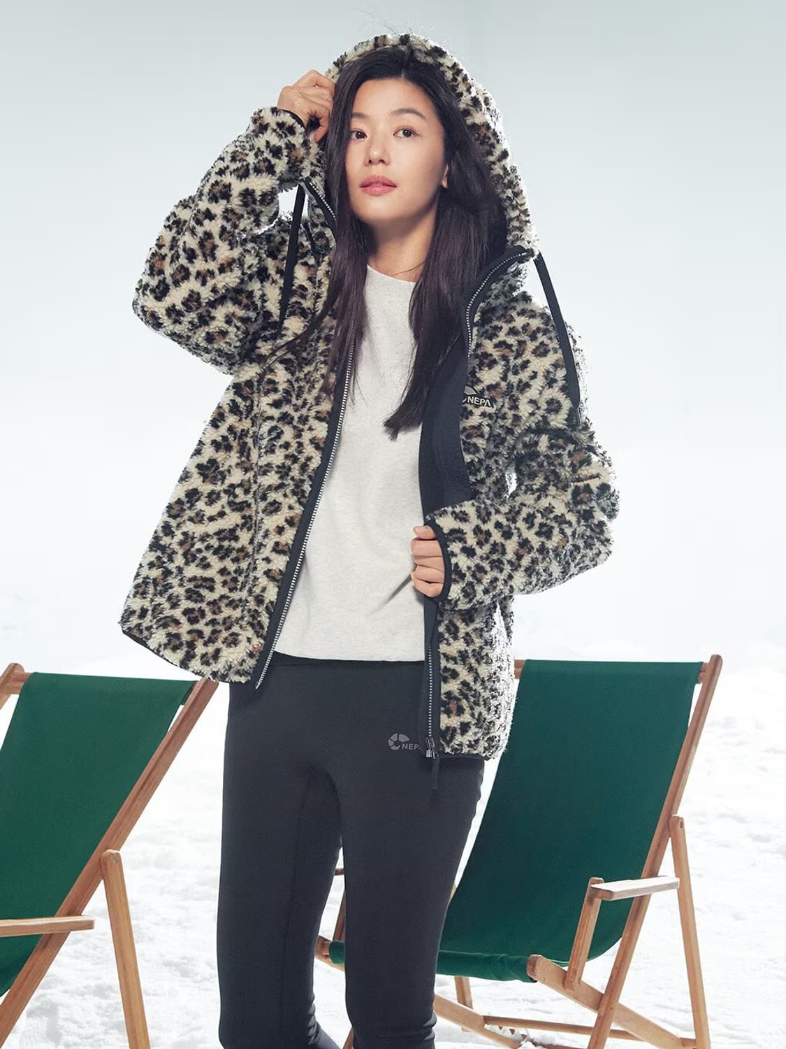 네파 레오파드 후리스 100 size 상품이미지1
