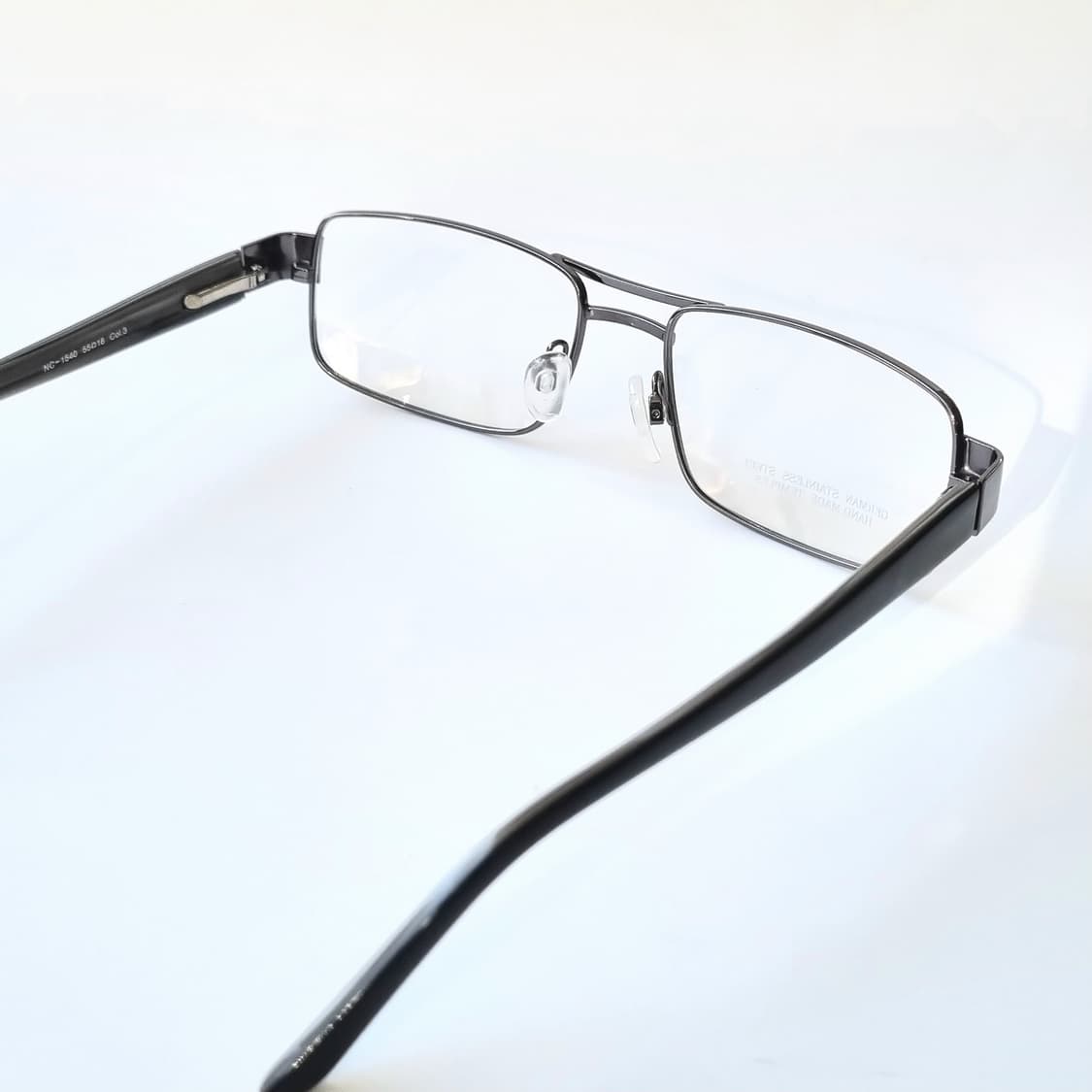 데드스탁 유럽 빈티지 메탈 사각 그레이 블랙 콤비 121 상품이미지8