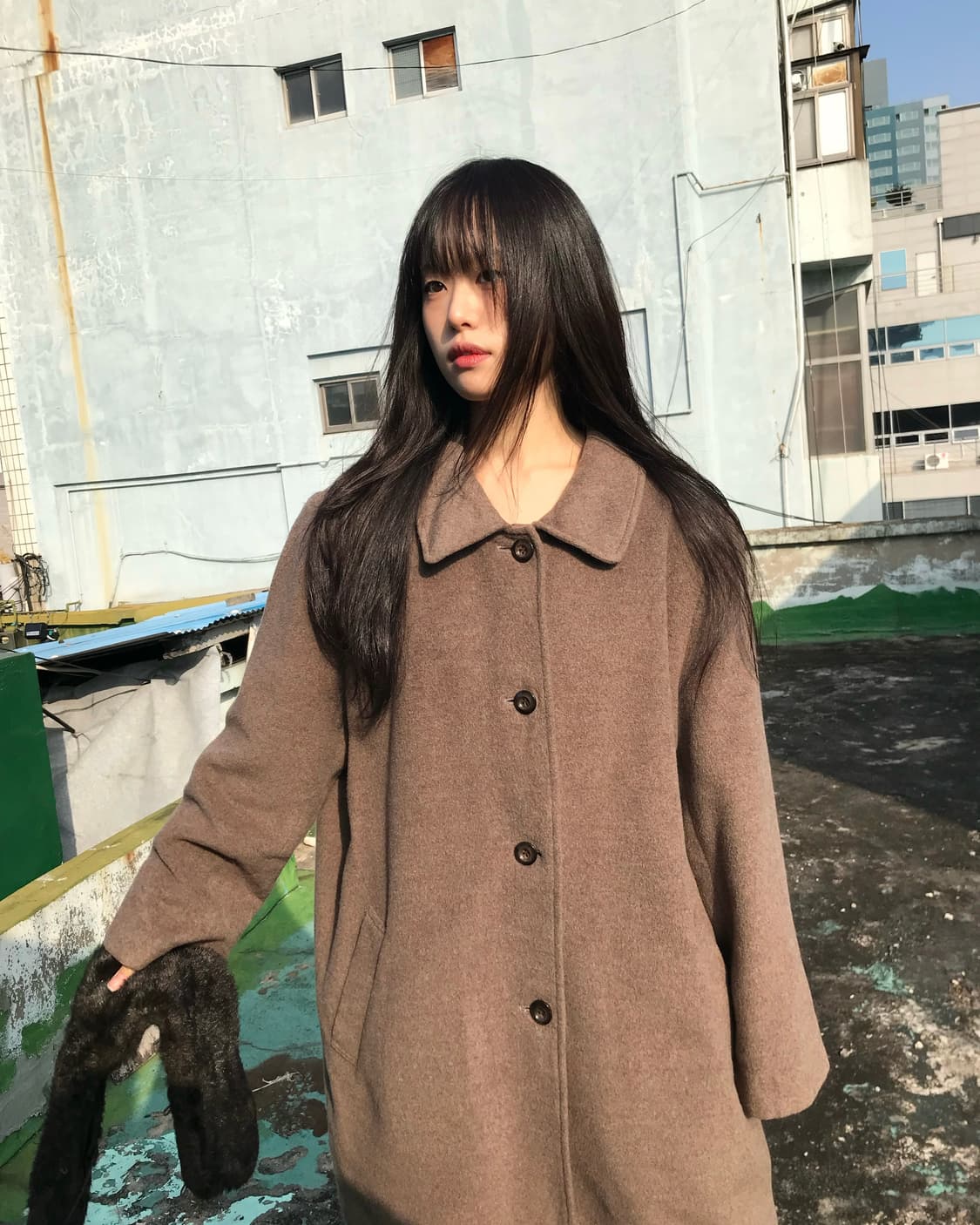 소프트 울 앙고라 블랜드 코트 상품이미지2