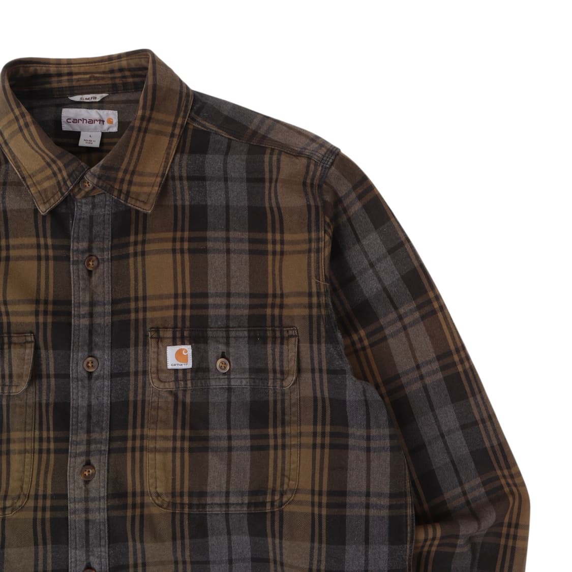 칼하트 플란넬 헤비 체크 셔츠 상품이미지3