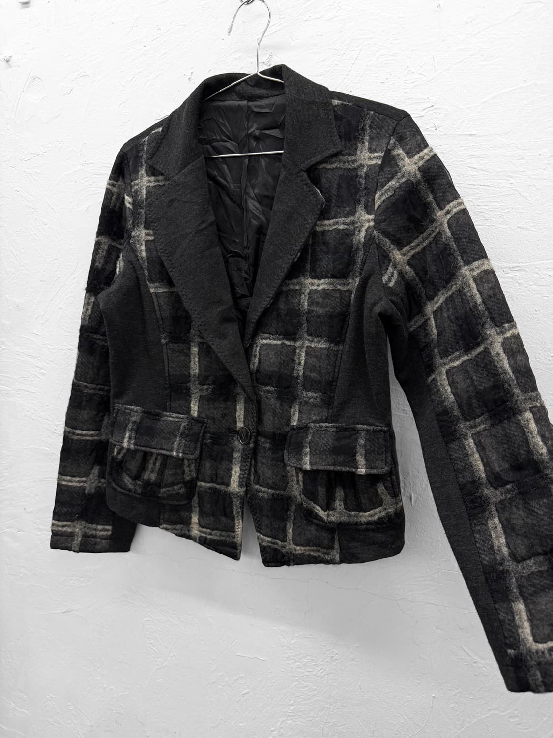 JPN 체크 울 자켓 상품이미지2