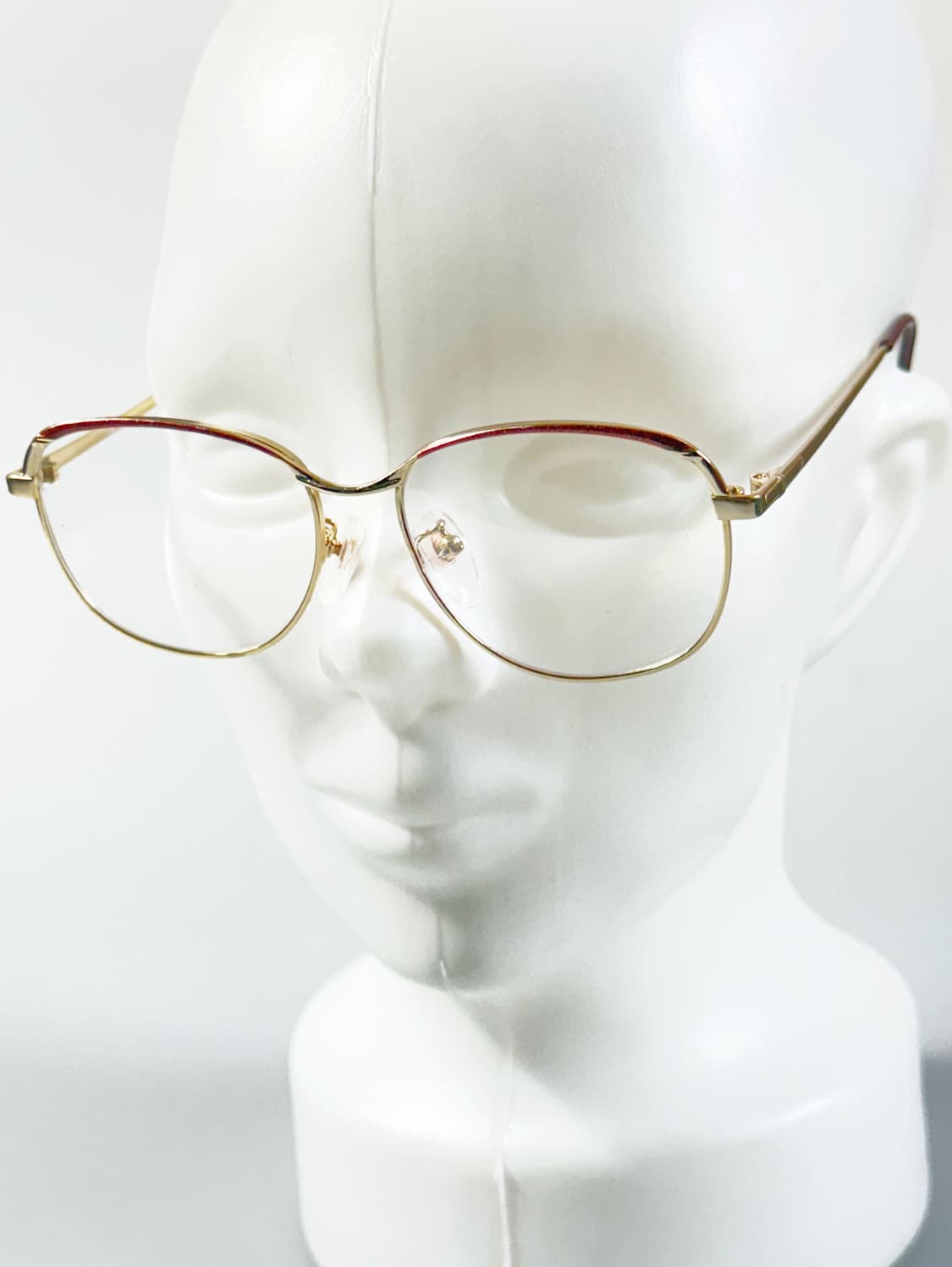 90s 유럽제 골드 스퀘어 보잉 메탈 프레임 빈티지 안경 상품이미지8