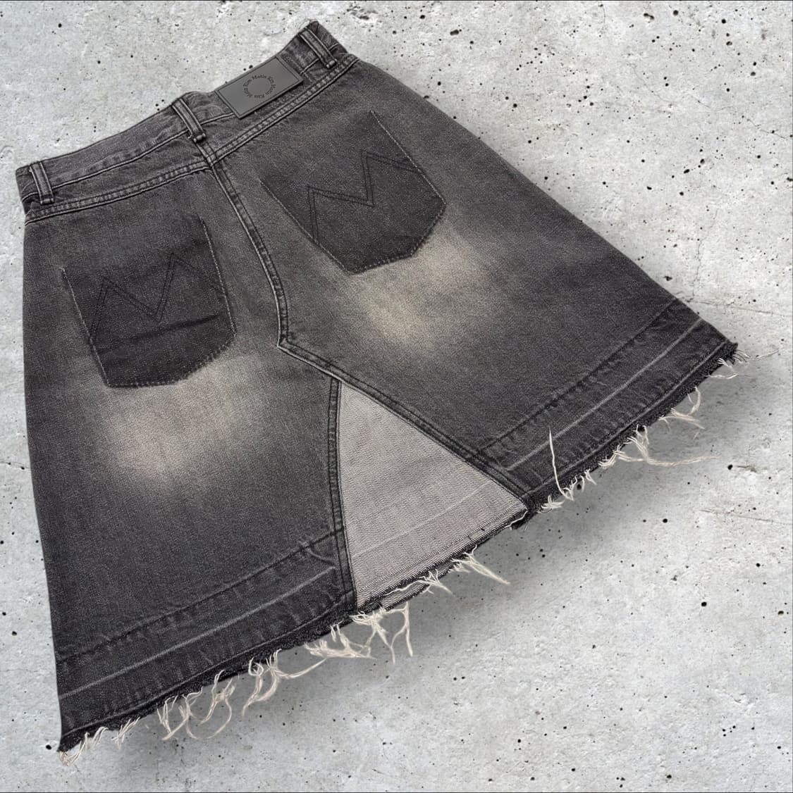 [S] 24s 마뗑킴 데님 언발란스 플리츠 스커트 C244 상품이미지2