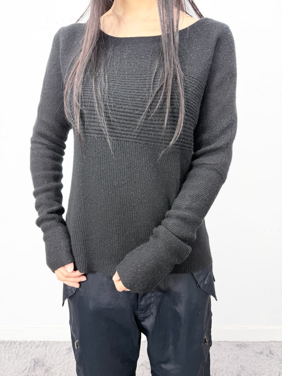 Helmut Lang Textured Panel Knit (2010s) 상품이미지2