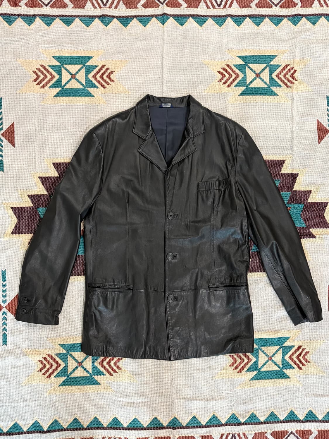 90s Centromoda 이태리 레더 블레이저 카코트 상품이미지1