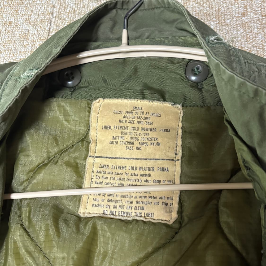 오리지널 m65 피시테일 파카 스몰 셋트 상품이미지4