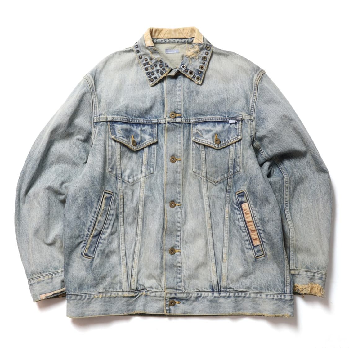 컬러비콘Kolor Beacon Studs Distressed Denim 상품이미지2