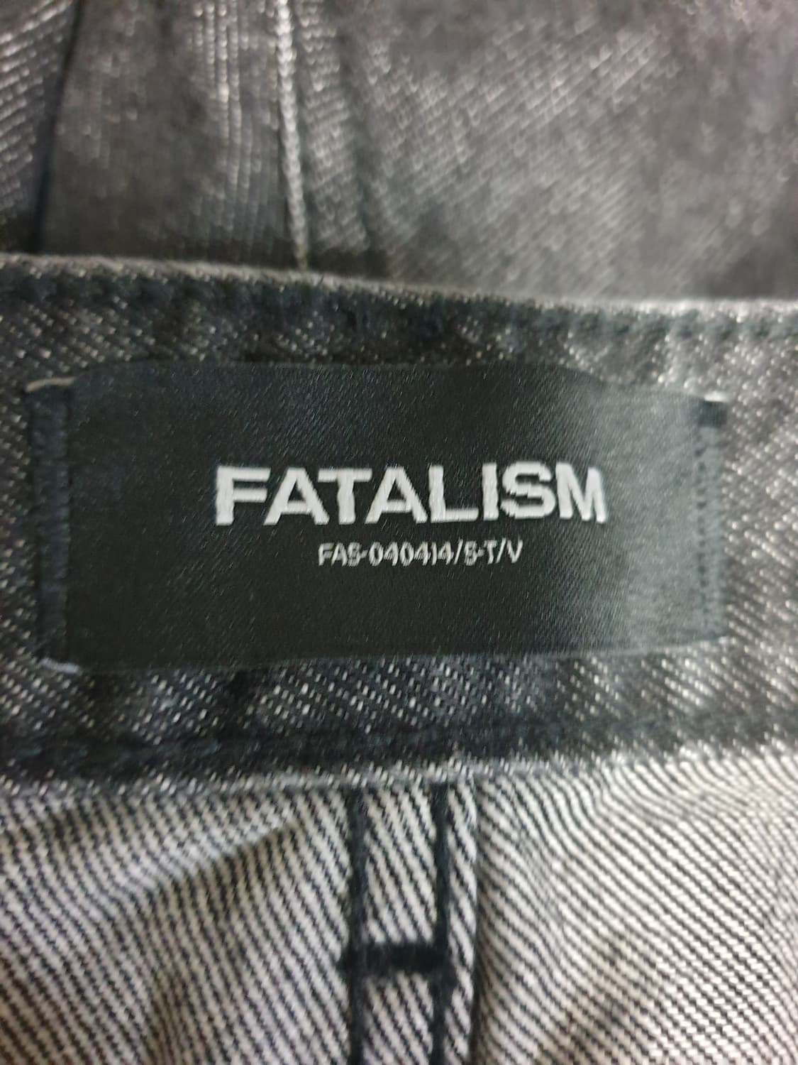 페이탈리즘 스트레이트 워싱 데님진 흑청 (34) 상품이미지5