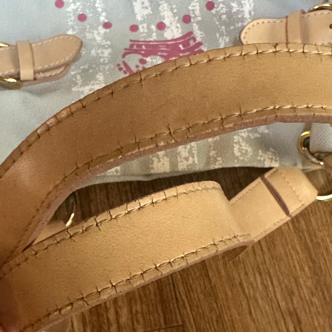 빈티지 하늘색 토트백 가방 히메갸루 오네갸루 로걀 헤이세이 고딕 페어리 상품이미지3