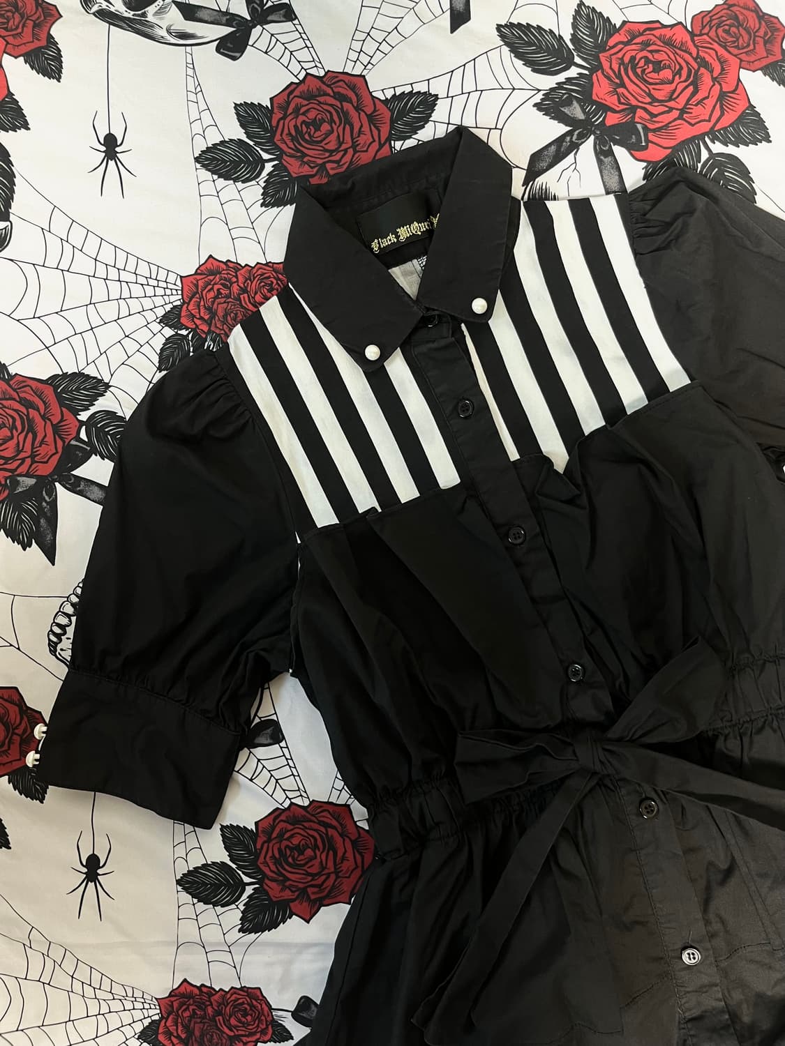 일본 빈티지 고스 펑크 셔츠 원피스 상품이미지1