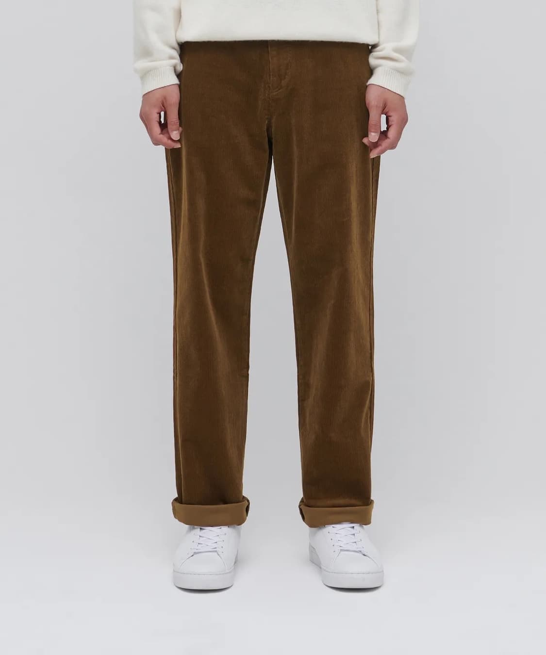무탠다드 레귤러핏 코듀로이 팬츠 라이트 브라운 28 상품이미지2
