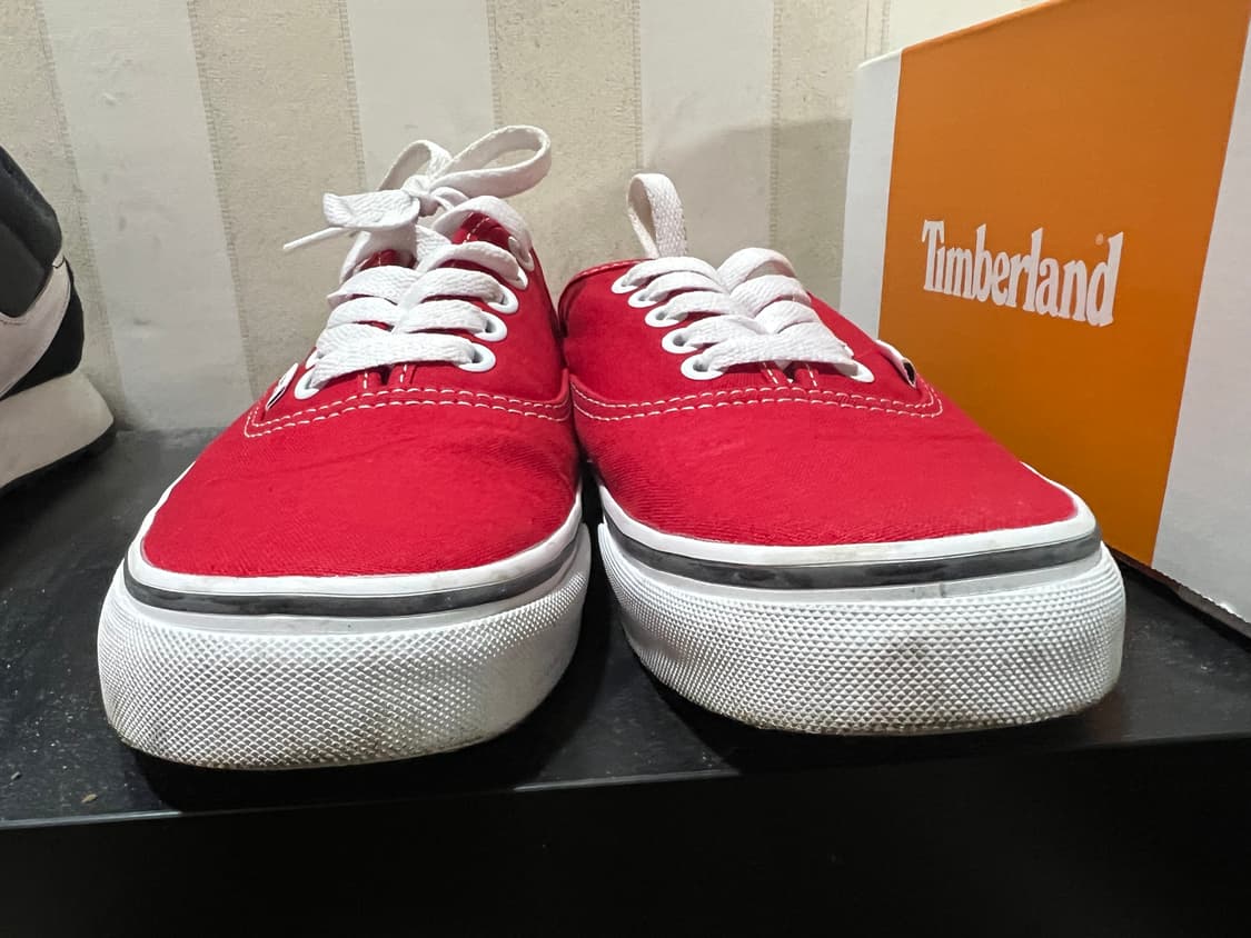 반스 어센틱 뮬 - 레이싱 레드:트루 화이트 상품이미지4