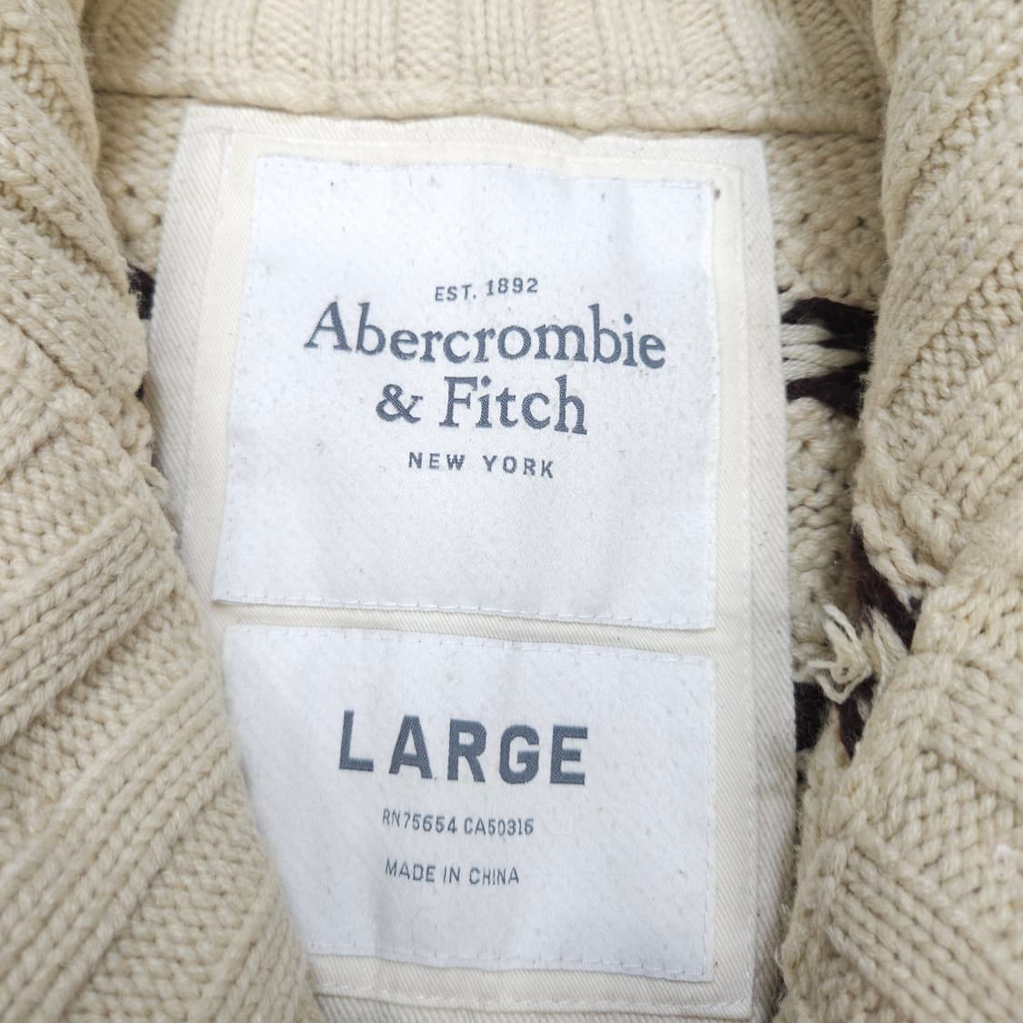 아베크롬비 헤비울 코위찬 가디건 L 상품이미지4