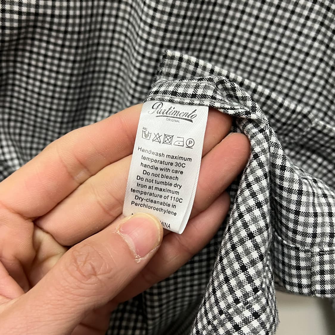 파르티멘토 2PK 오버핏 체크 셔츠 자켓 M 상품이미지4