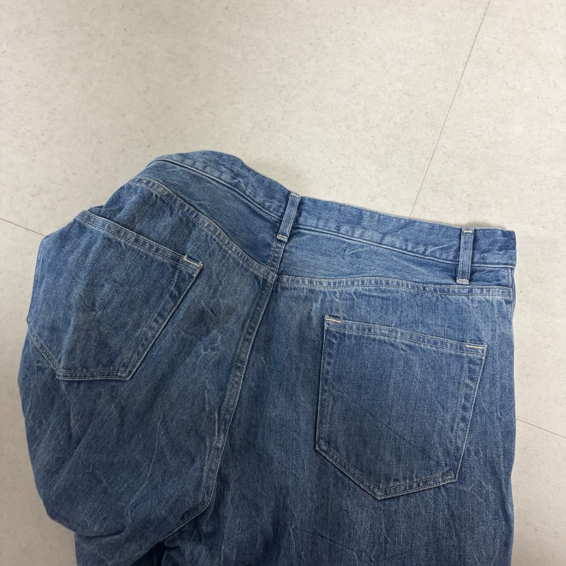 오라리 라이트닝 이펙트 셀비지 데님팬츠 상품이미지4