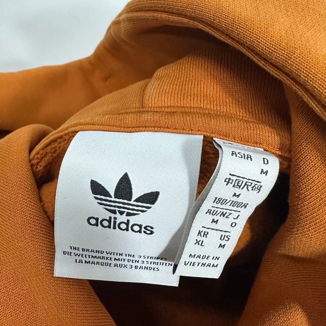 XL 아디다스 카멜 스몰로고 후드티 상품이미지5