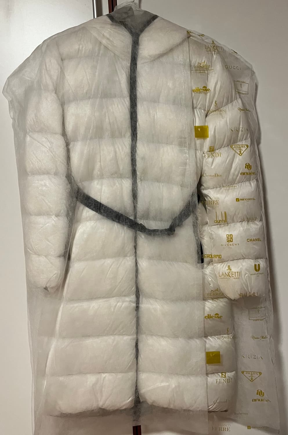 듀베티카 리버시블 화이트&그레이 롱패딩 상품이미지6