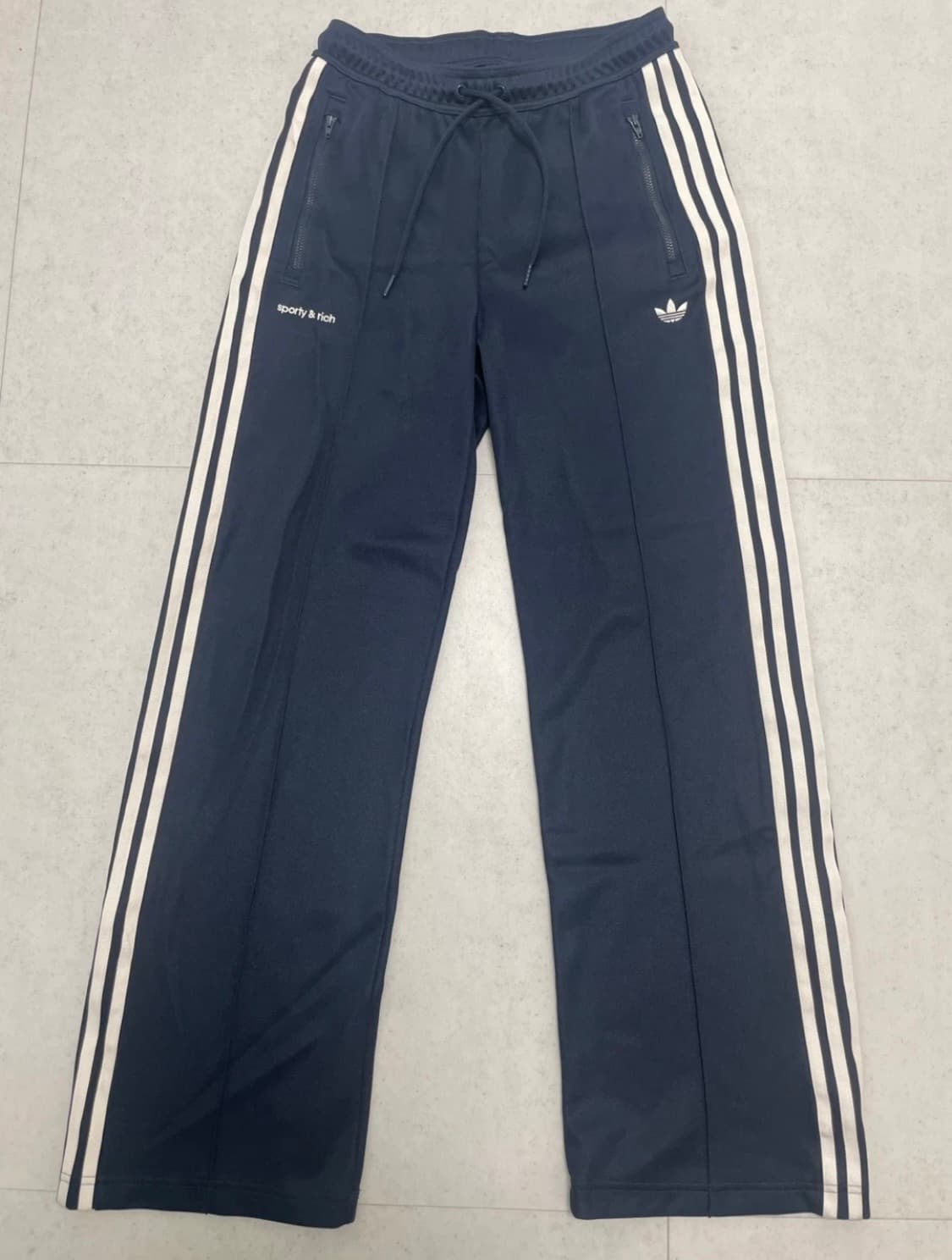아디다스 스포티앤리치 트랙팬츠 네이비 상품이미지2