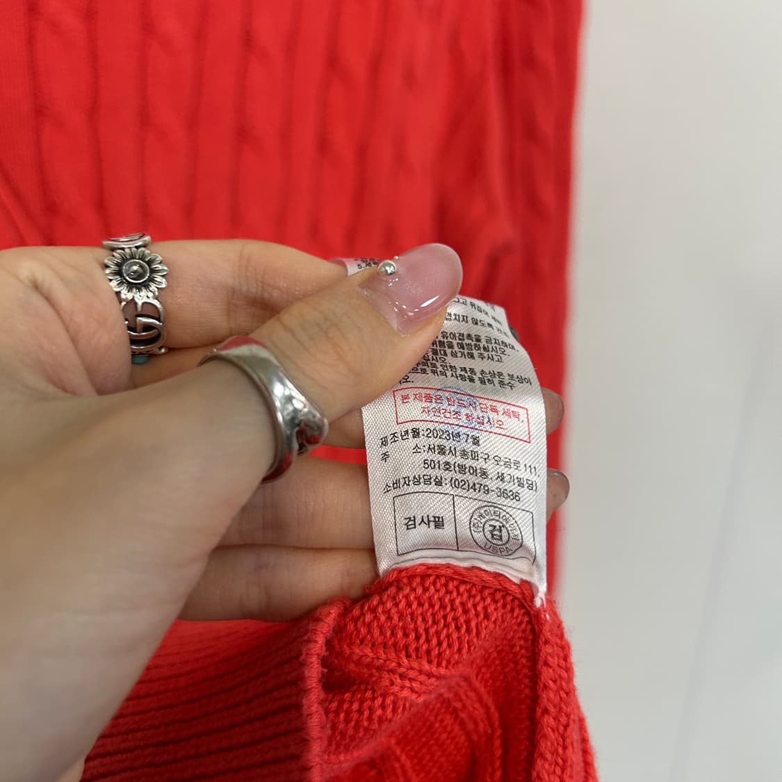 폴로 아센 남성 니트 반집업 105 상품이미지5