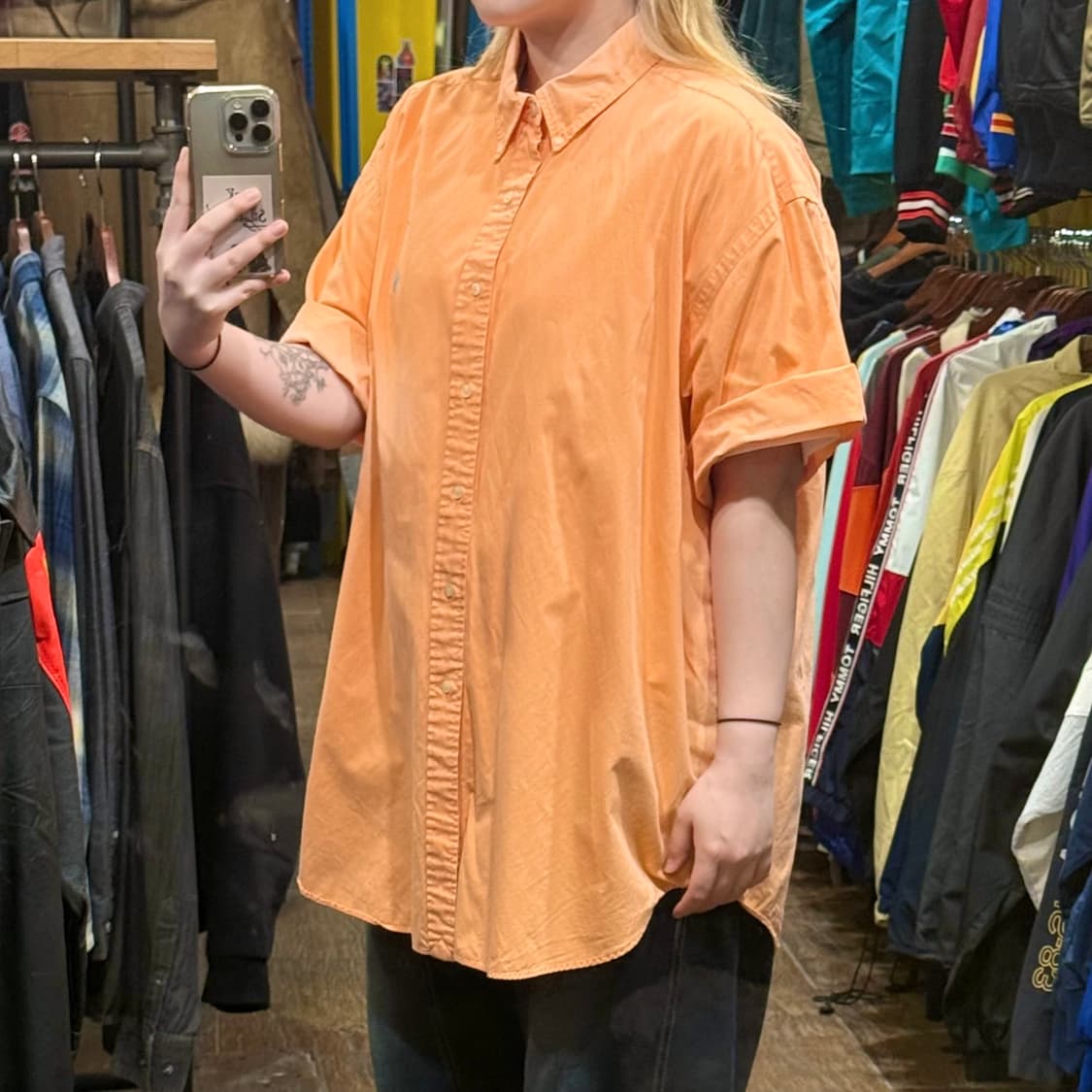 [HI] 폴로 랄프로렌 반팔셔츠 오렌지  상품이미지4