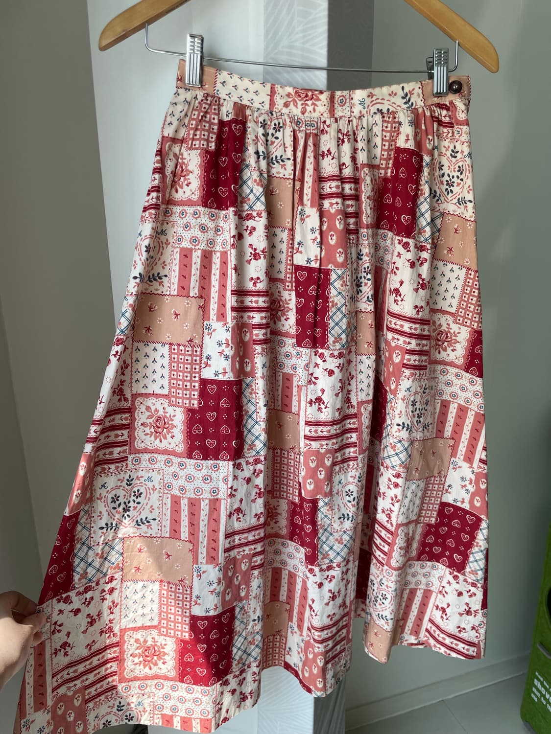 패치워크 스커트(사각패치스커트) 상품이미지3