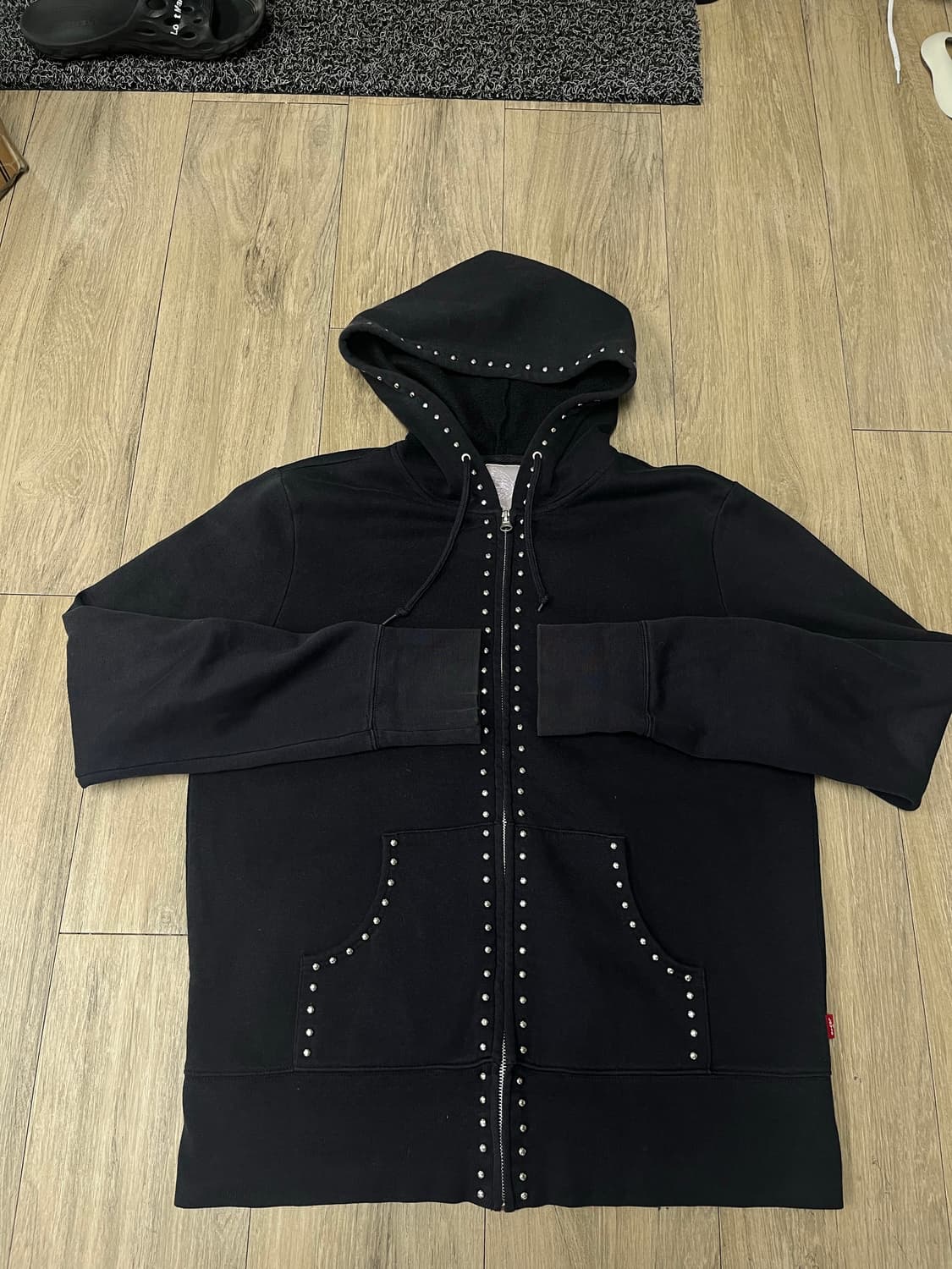 리바이스 스터드 후드집업 블랙 XL 상품이미지1