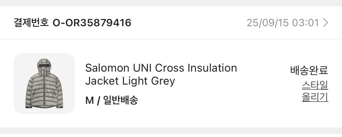 살로몬 패딩 상품이미지2