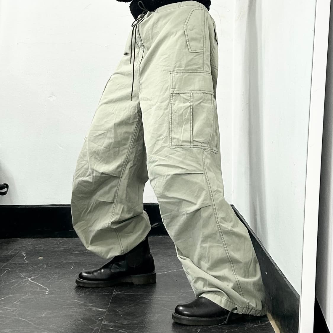 Seo 에스이오 카고 코튼 빅 팬츠 상품이미지3