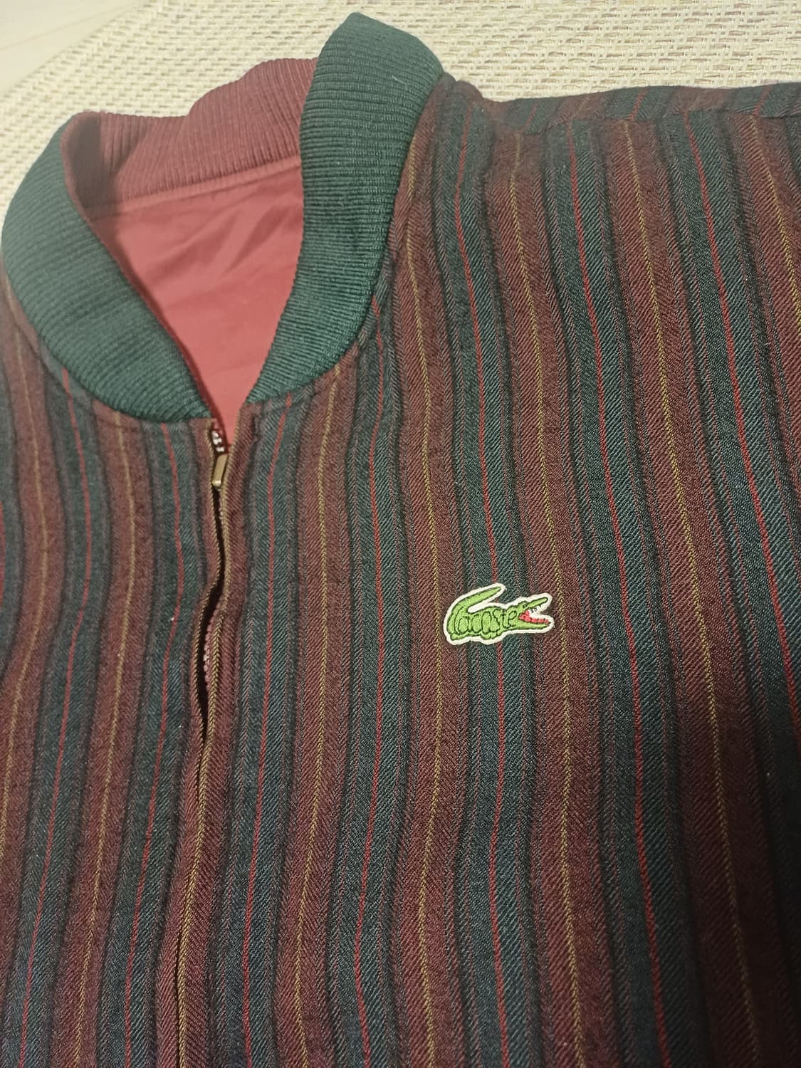 [L] 90s 서광 라코스테 빈티지 리버시블 봄버 자켓 (양면) 상품이미지7