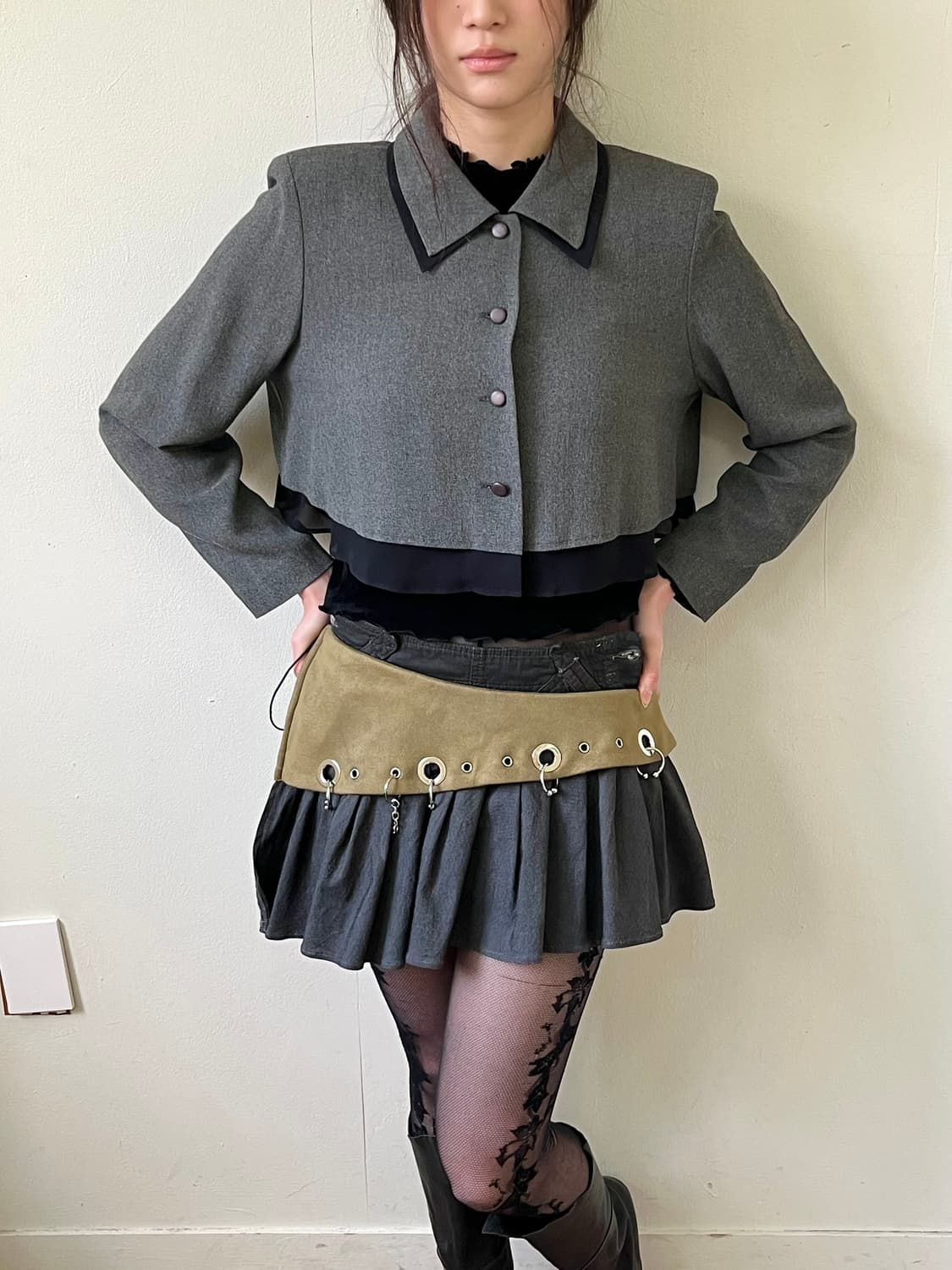 POIGNET 레이어드 크롭 자켓 상품이미지4