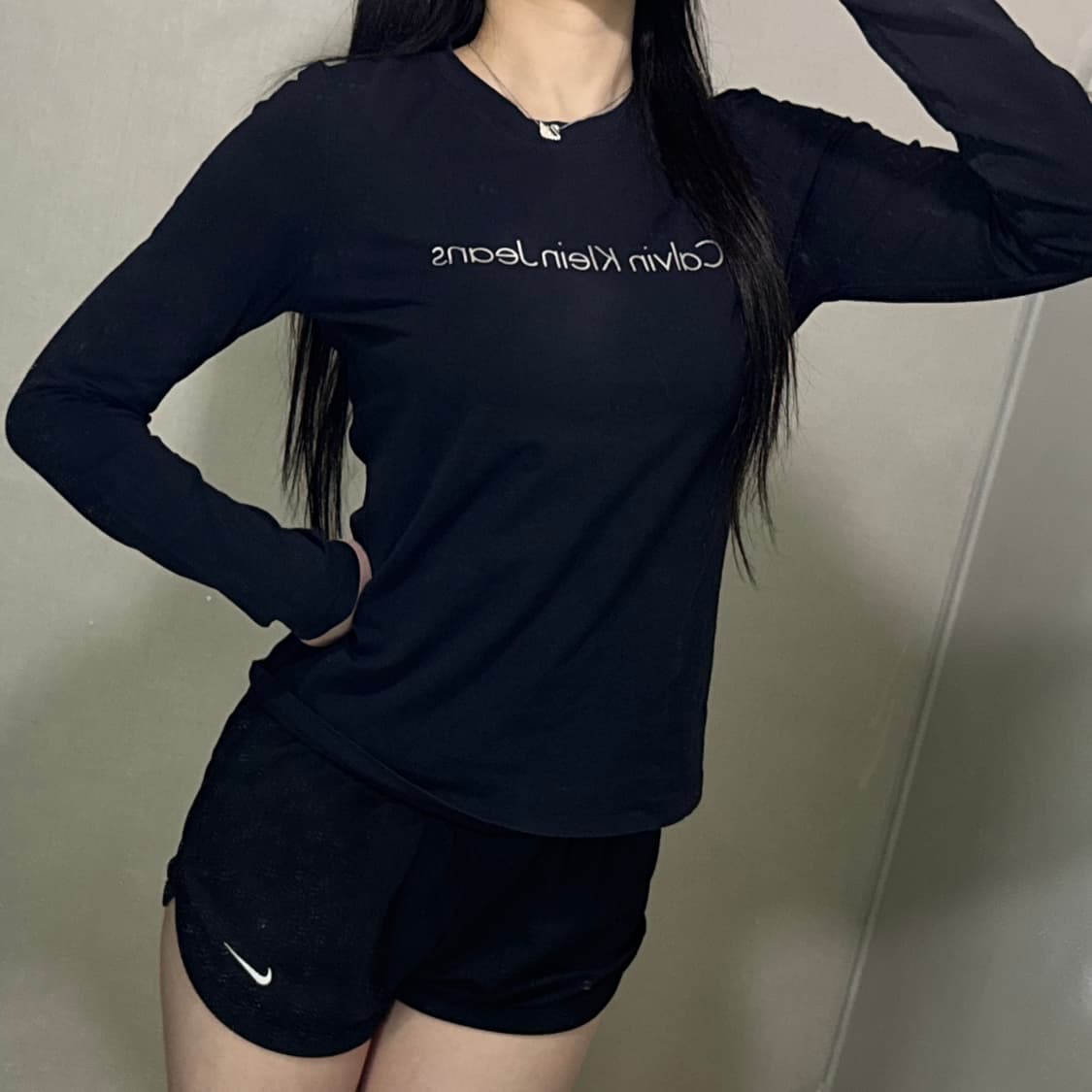 캘빈클라인 영어로고 긴팔티  상품이미지3