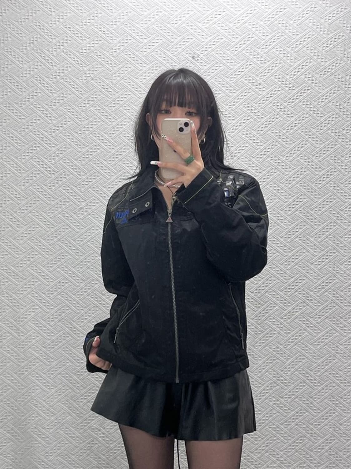 르꼬끄 빈티지 펑크 푸조 바람막이 레이싱 자켓 L C11101 상품이미지2