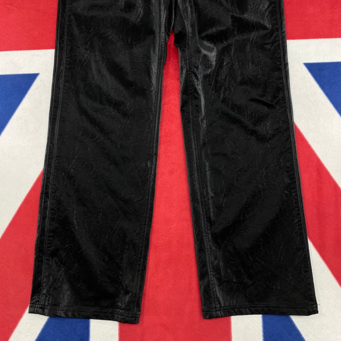 메종미네드 크리스 레더 와이드팬츠46  상품이미지3