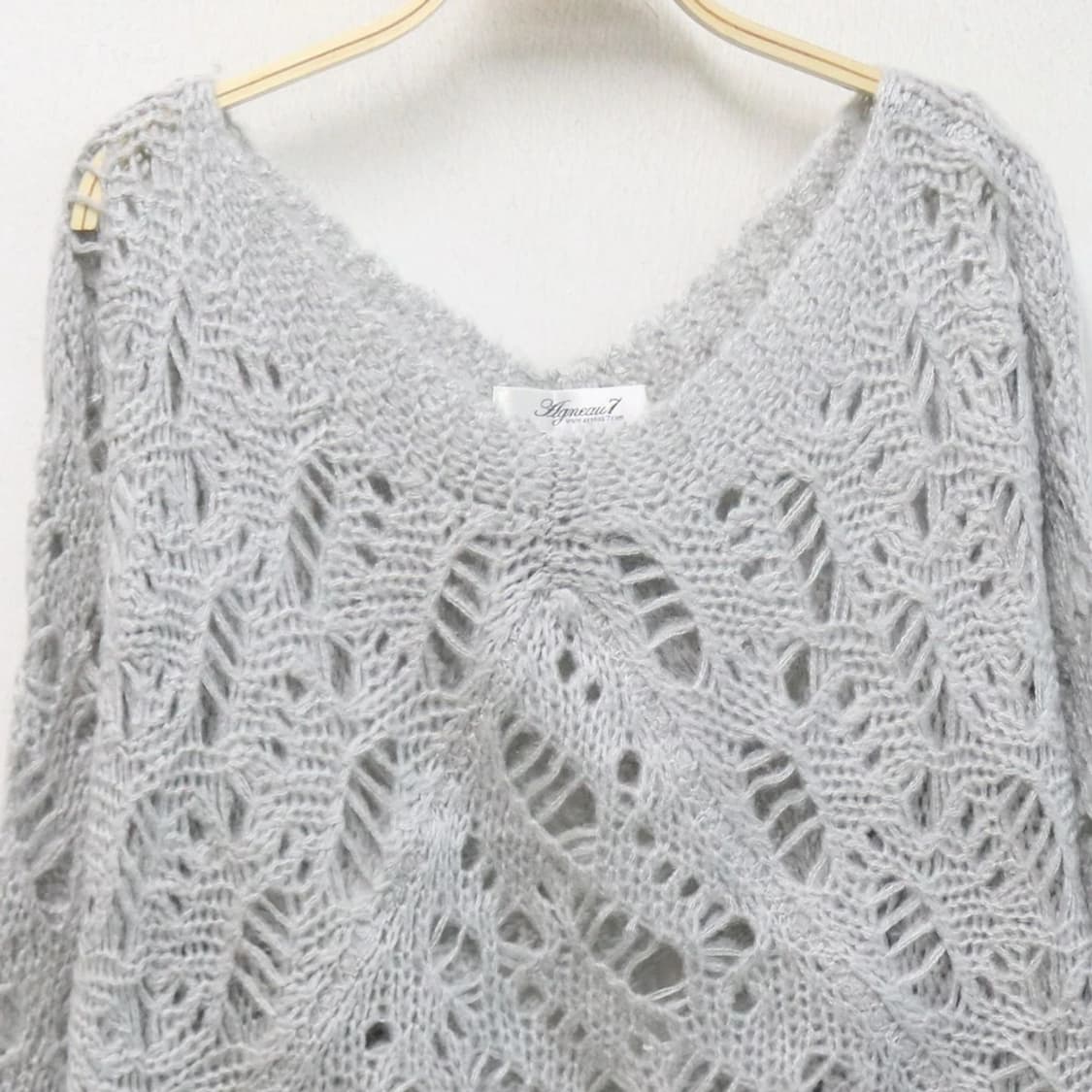 AGNEAU7  모헤어 그물 니트 63161 상품이미지3