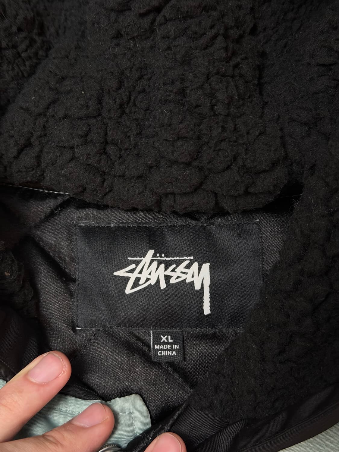 희귀) 스투시 S링크 빅로고 스타디움 파카 코트 세이지 상품이미지6