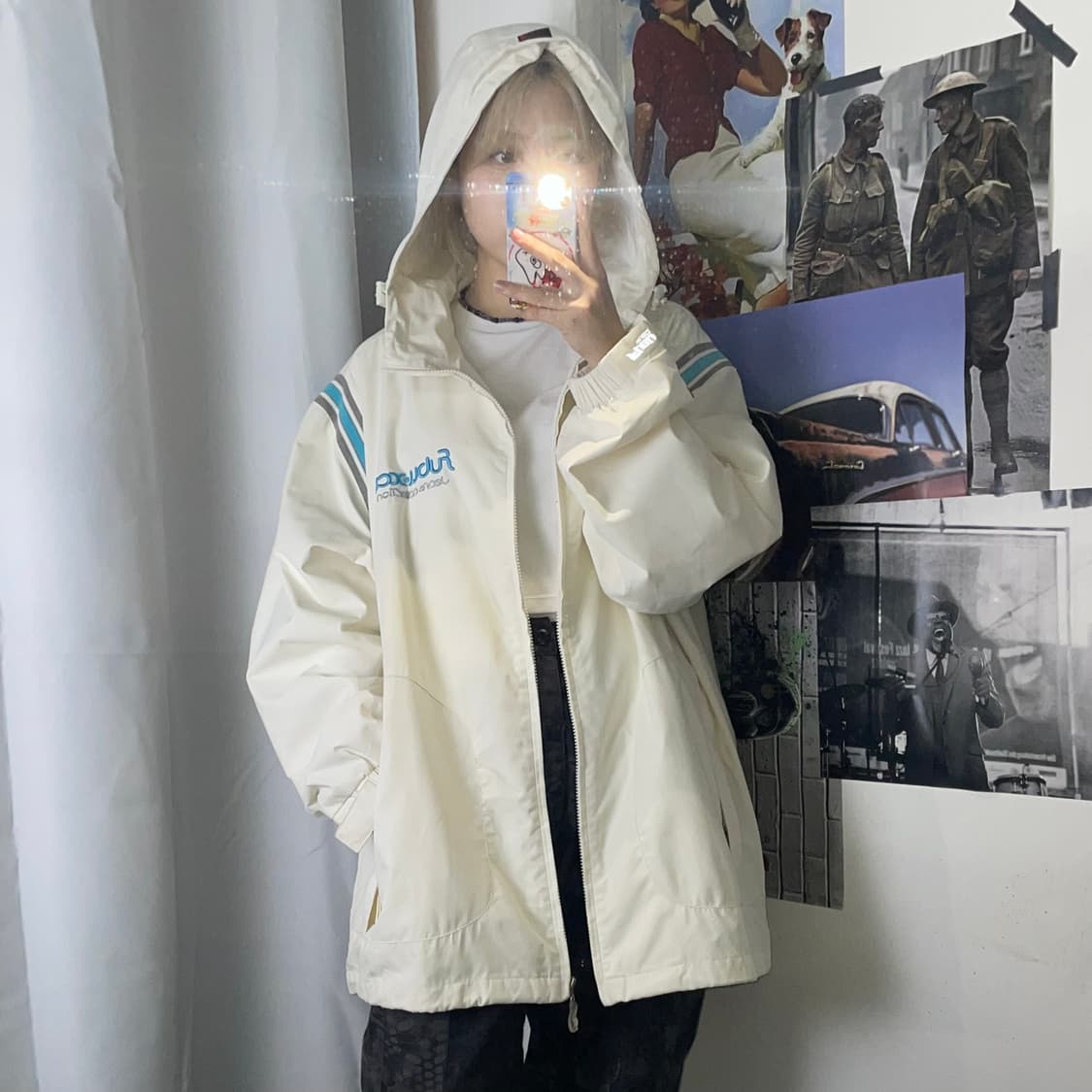 FUBU 후부 빅로고 후드 올드스쿨 바람막이 XL 상품이미지3