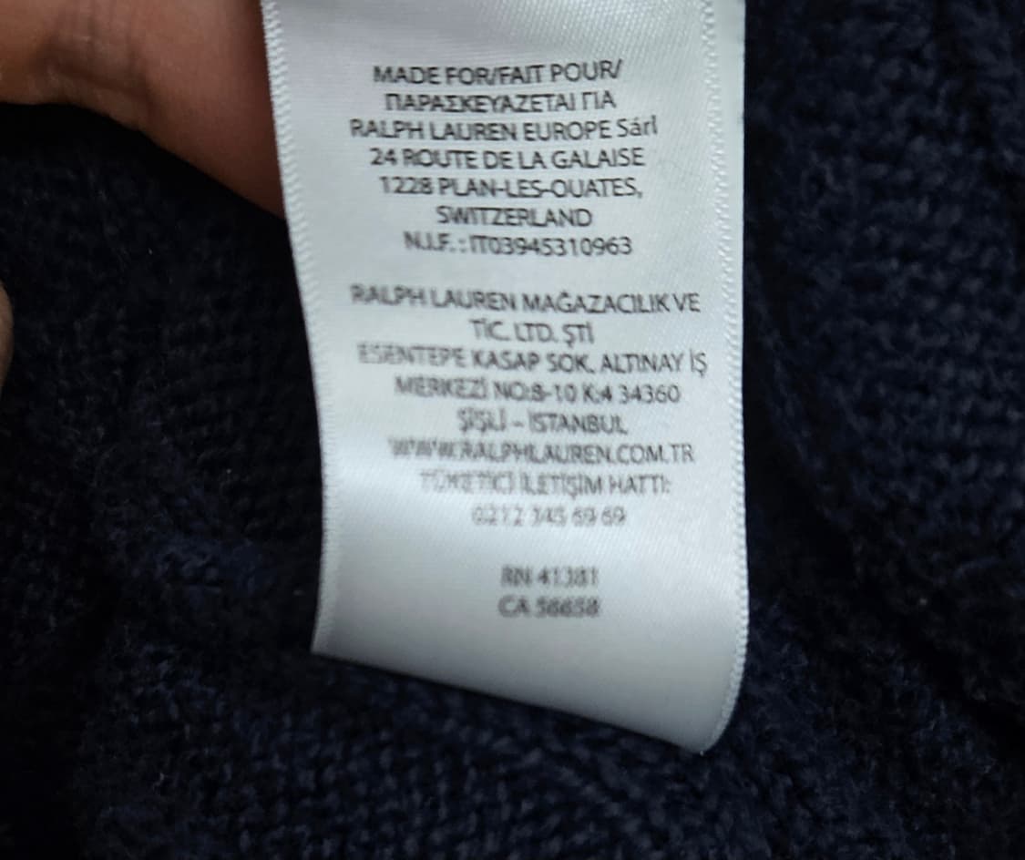 폴로 랄프로렌 신형 케이블 니트 스웨터 급처 상품이미지10