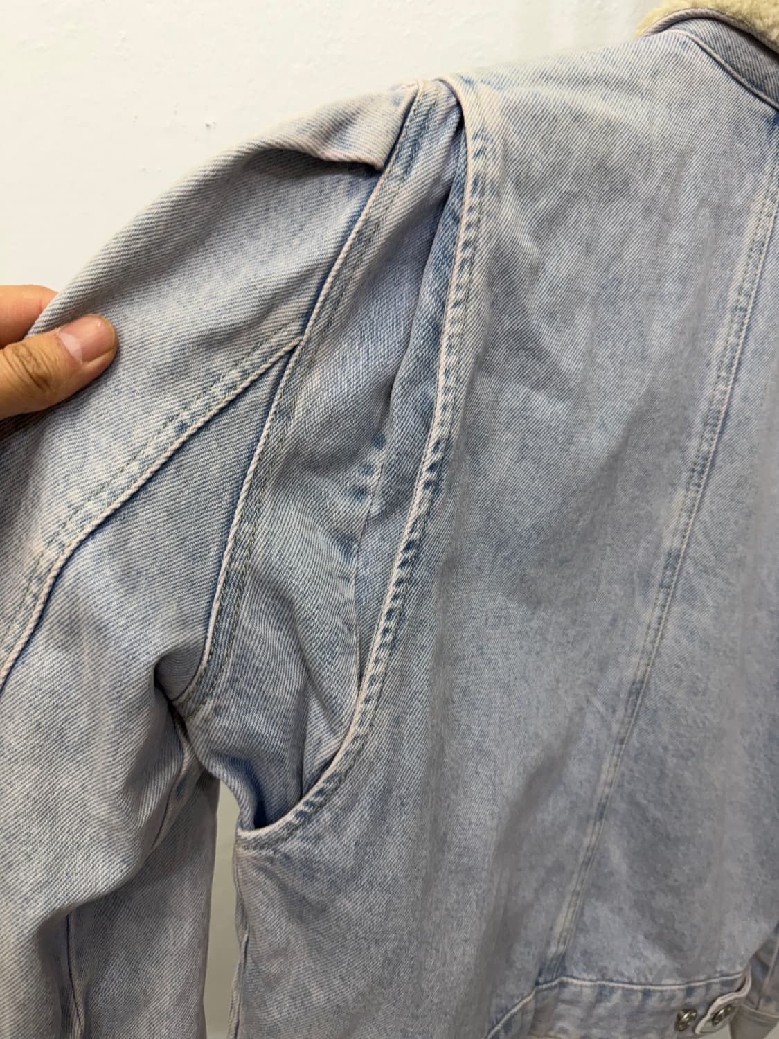 매장판정품) 이자벨마랑 데님 쉐르파 자켓 36(66) 상품이미지5